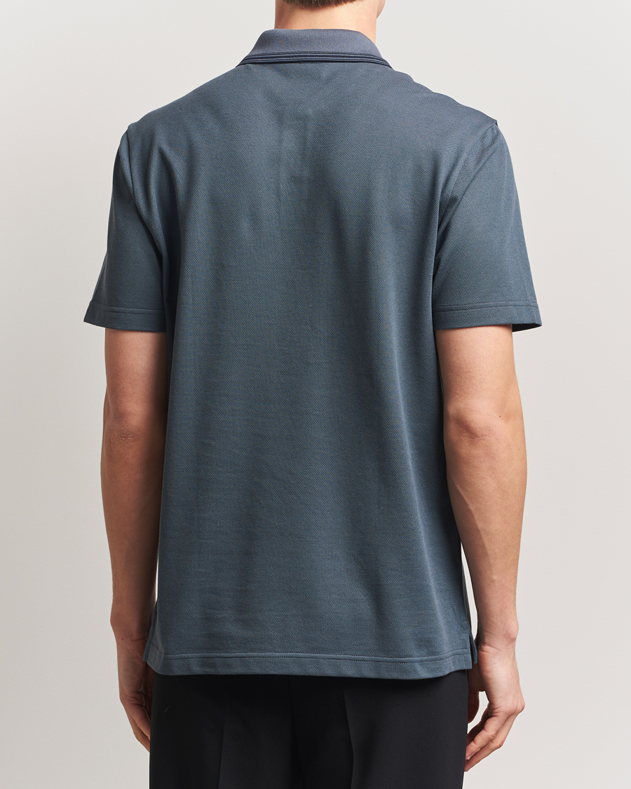 Men | Polo Shirts | Brioni | Short Sleeve Cotton Piquet Polo Green