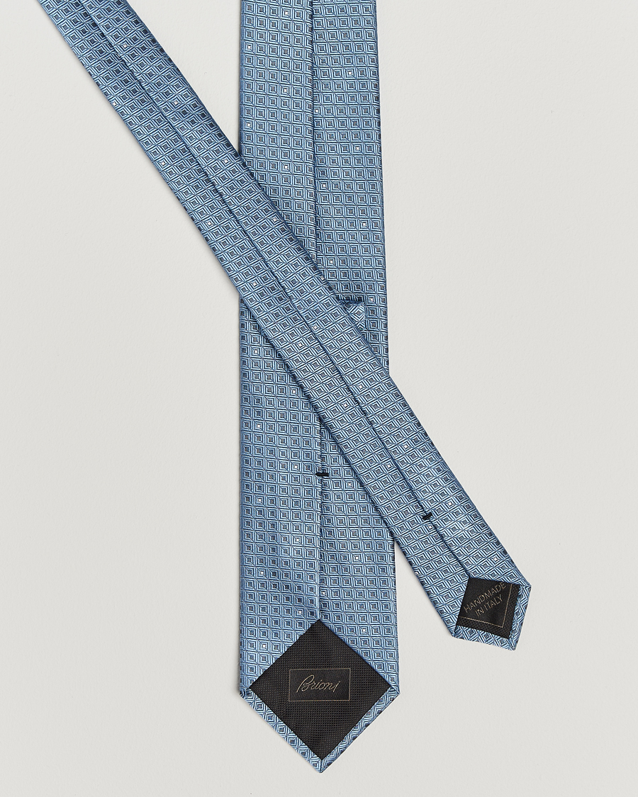 Men | Ties | Brioni | Jacquard Silk Tie Light Blue