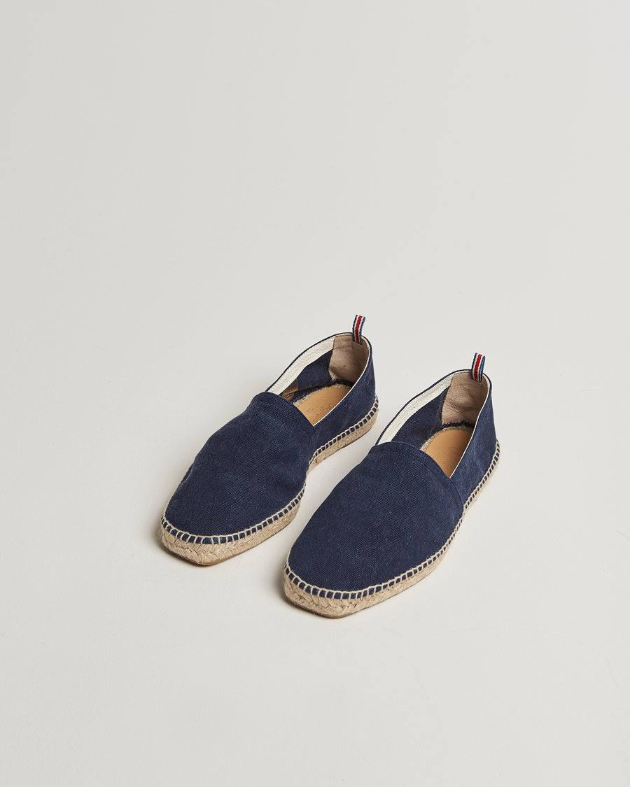 Men | Espadrilles | Castañer | Pablo Washed Canvas Espadrilles Azul Marino