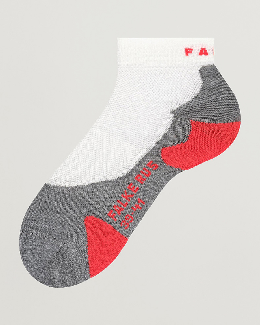 Men | Underwear & Socks | Falke Sport | RU5 Race Short Socks White Mix