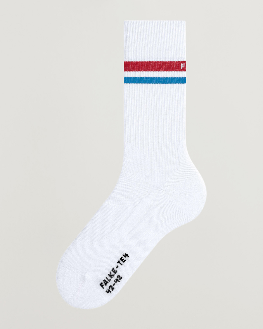 Men | Underwear & Socks | Falke Sport | TE4 Classic Tennis Socks White/Red