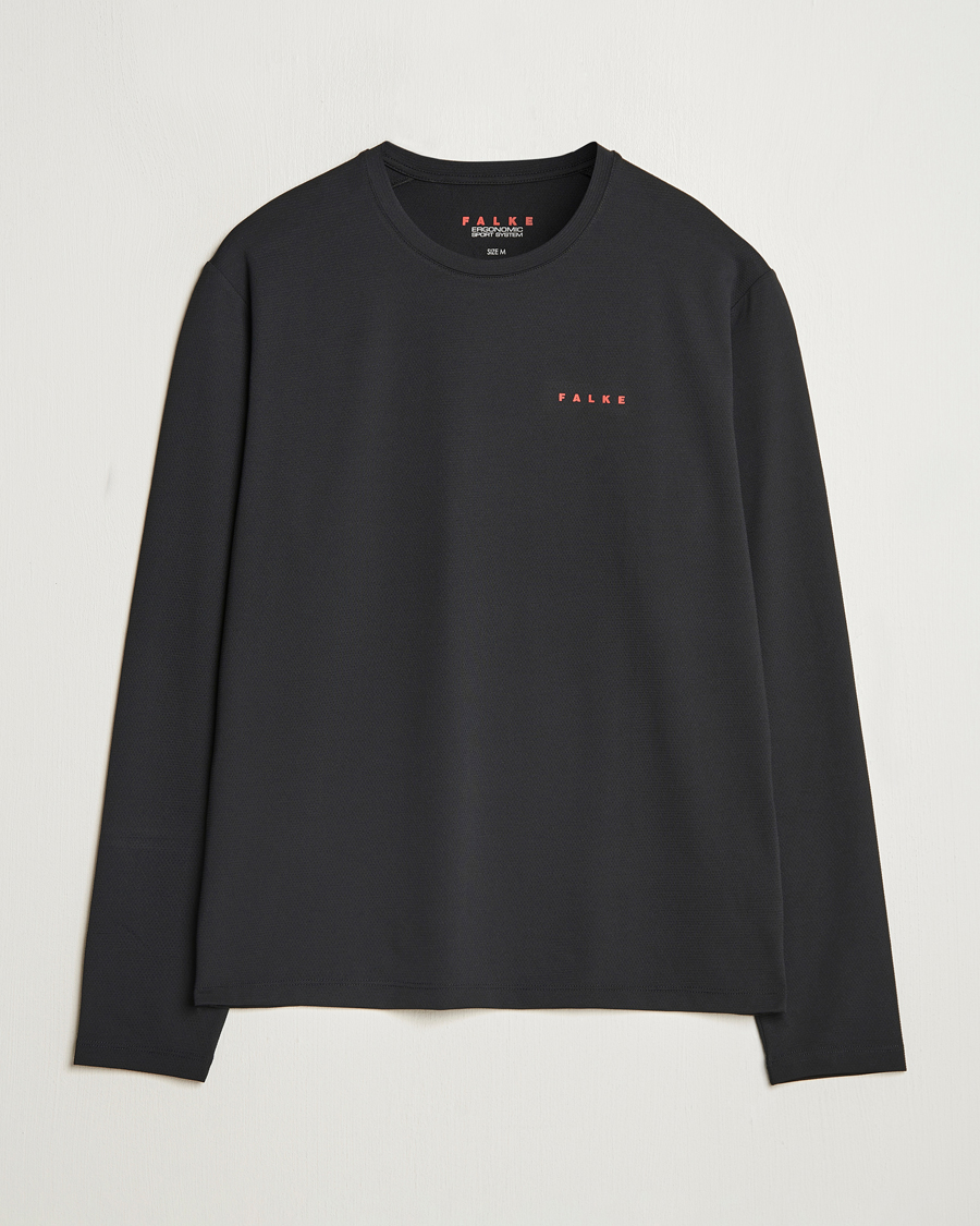 Men | T-Shirts | Falke Sport | Perform Better Longsleeve T-Shirt Black