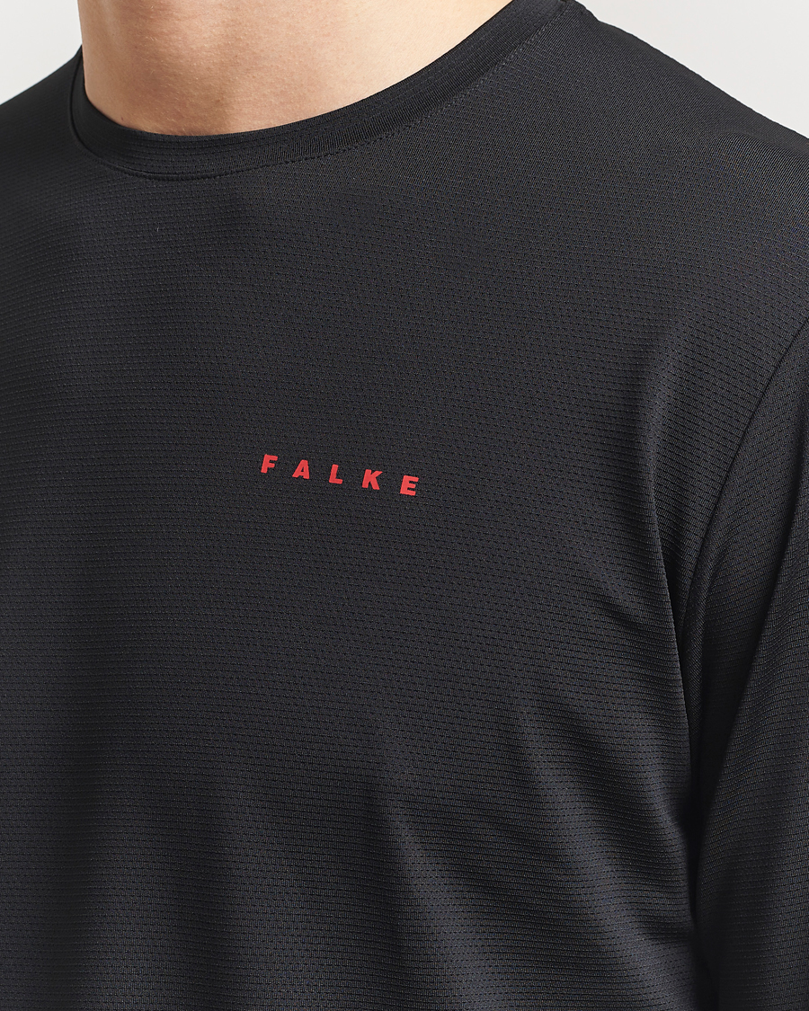 Men | T-Shirts | Falke Sport | Perform Better Longsleeve T-Shirt Black