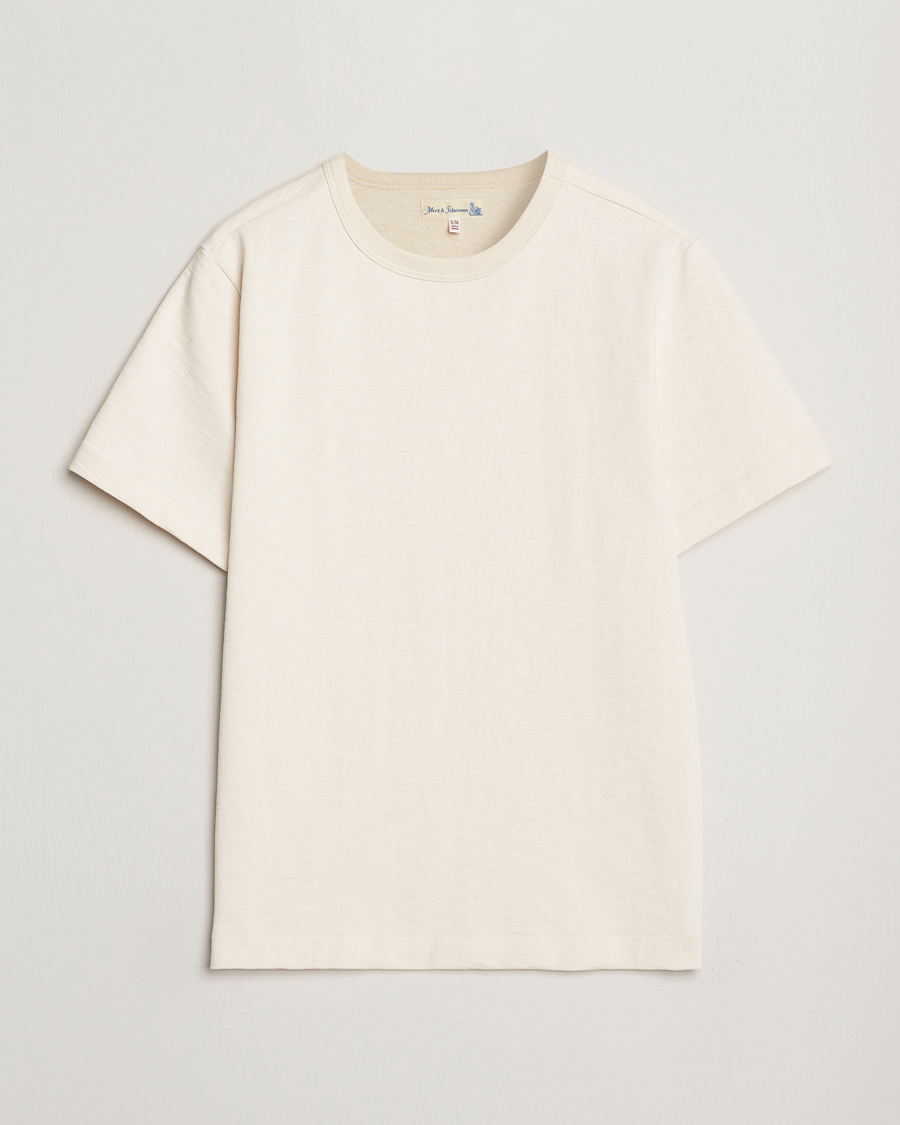 Men | T-Shirts | Merz b. Schwanen | Relaxed Fit Loopwheeled Heavy T-Shirt Nature