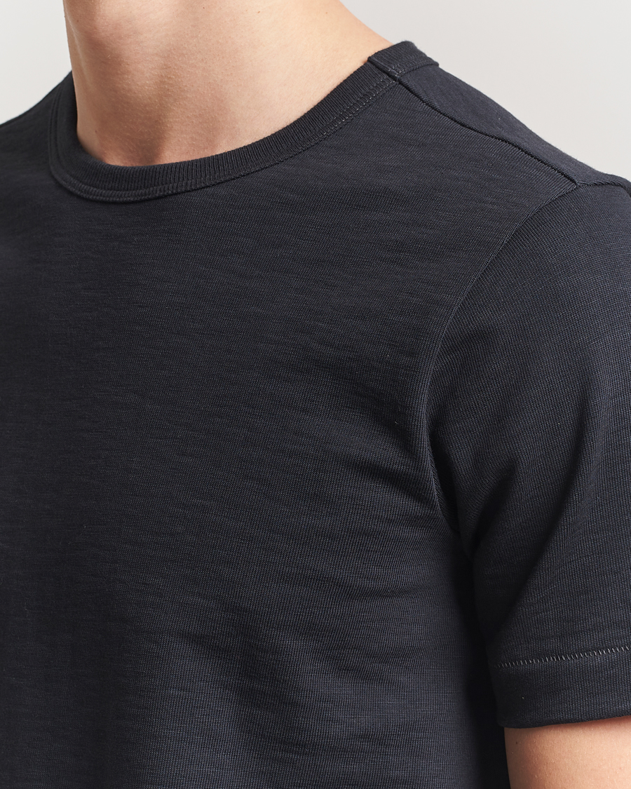 Men | T-Shirts | Merz b. Schwanen | Relaxed Loopwheeled Heavy T-Shirt Charcoal