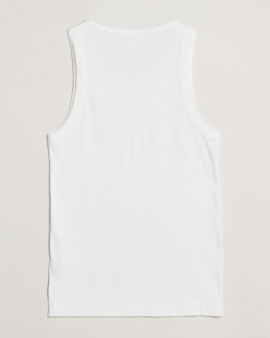Men | T-Shirts | Merz b. Schwanen | Ribbed Tank Top White