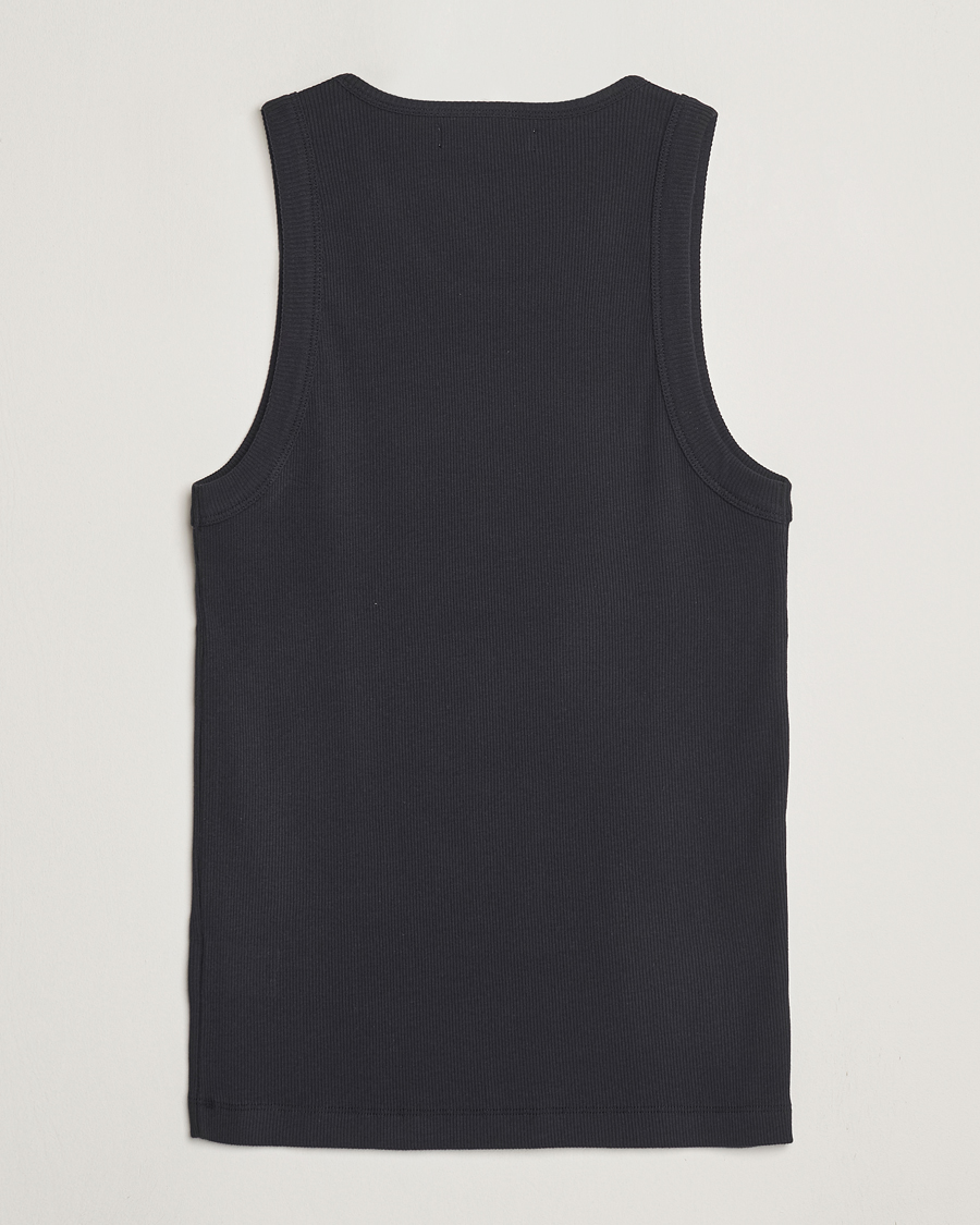 Men | T-Shirts | Merz b. Schwanen | Ribbed Tank Top Charcoal