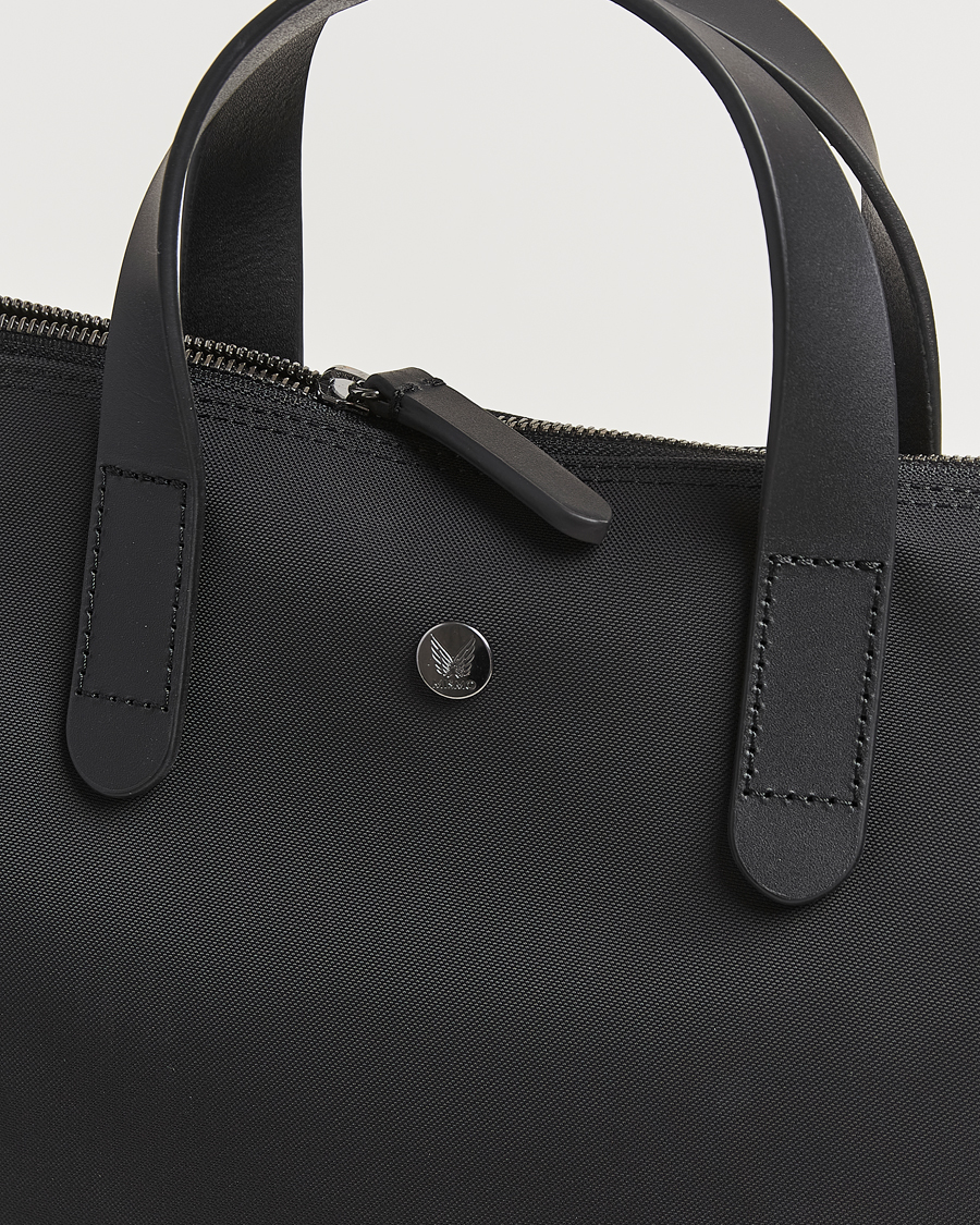 Men | Bags | Mismo | M/S Canvas Slim Brief Eclipse Black/Black