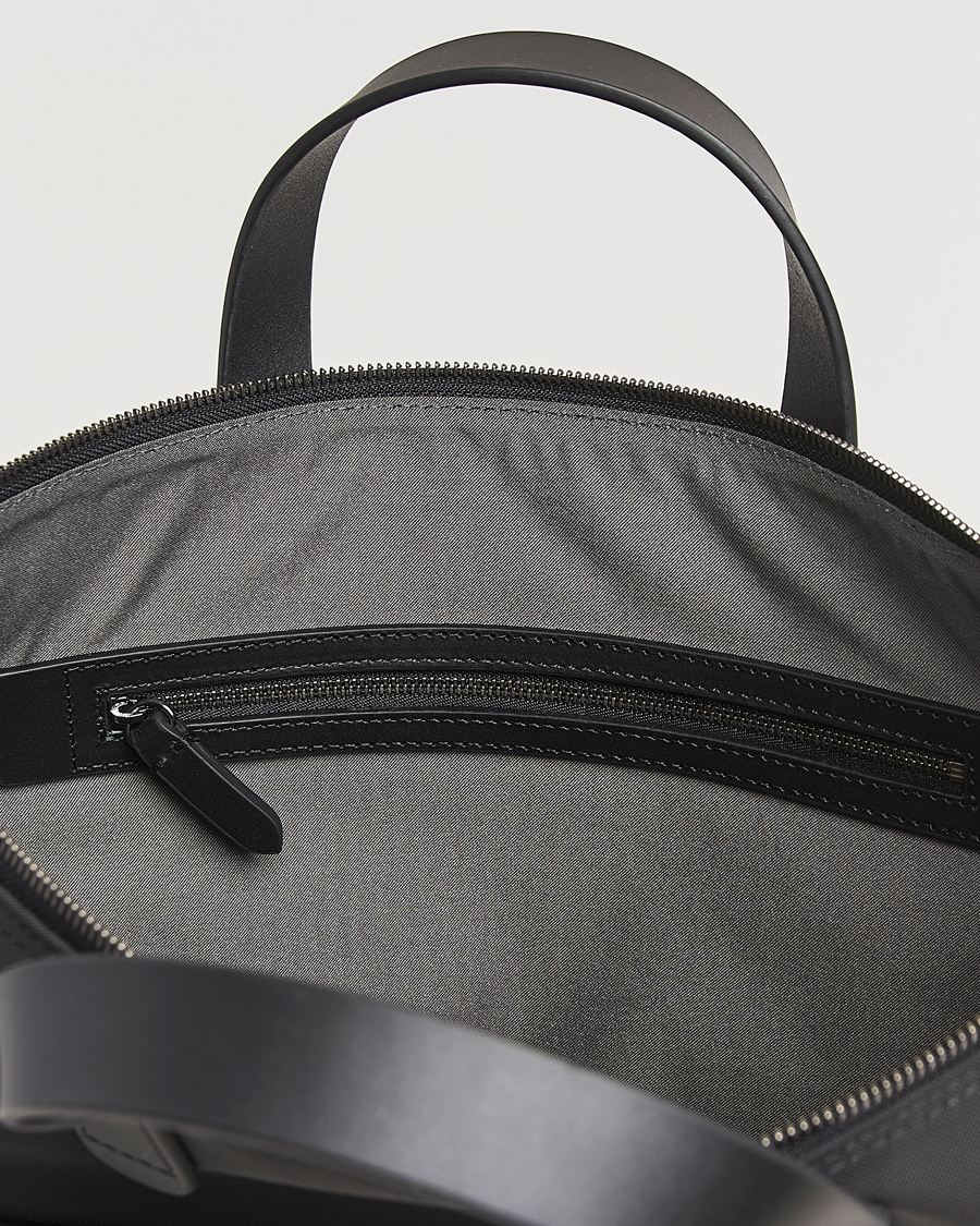 Men | Bags | Mismo | M/S Canvas Slim Brief Eclipse Black/Black