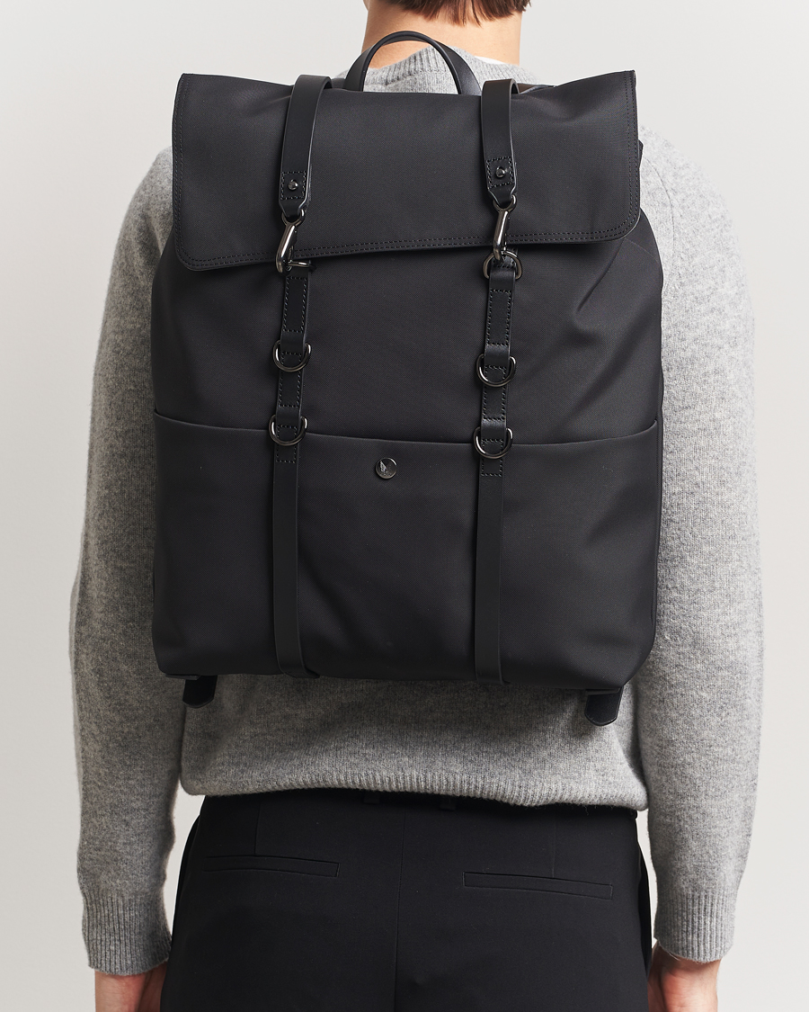 Men | Bags | Mismo | M/S Nylon Backpack Eclipse Black/Black