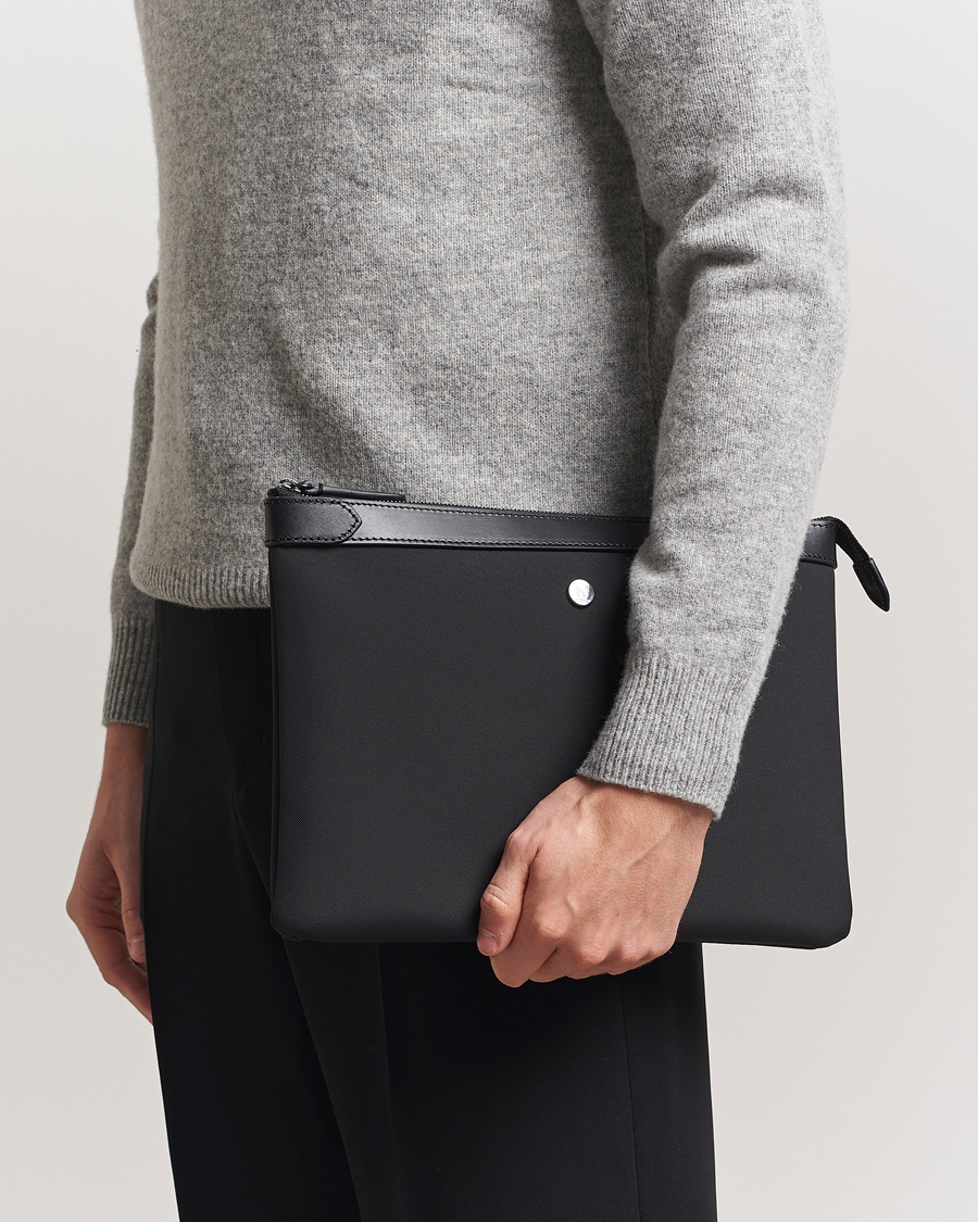 Men | Bags | Mismo | M/S Nylon Pouch Large Eclipse Black/Black