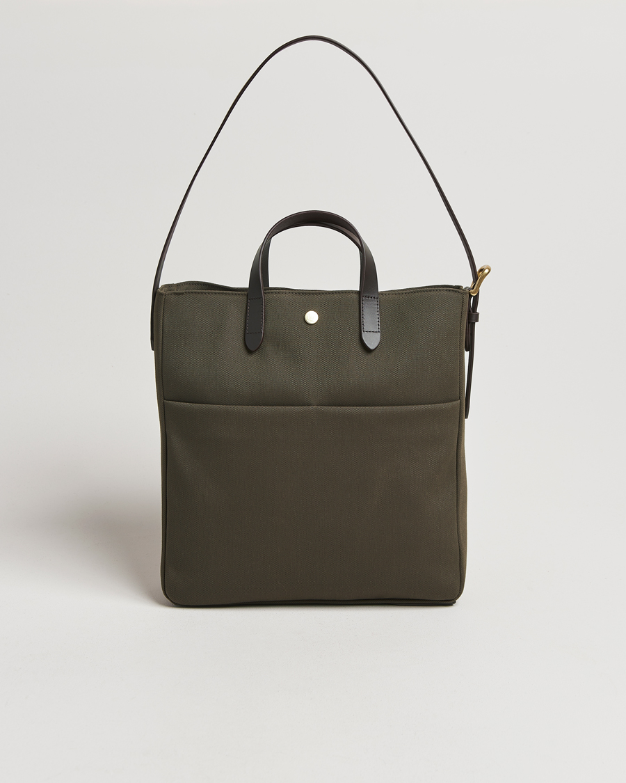 Men | Bags | Mismo | M/S Field Tote Army/Dark Brown