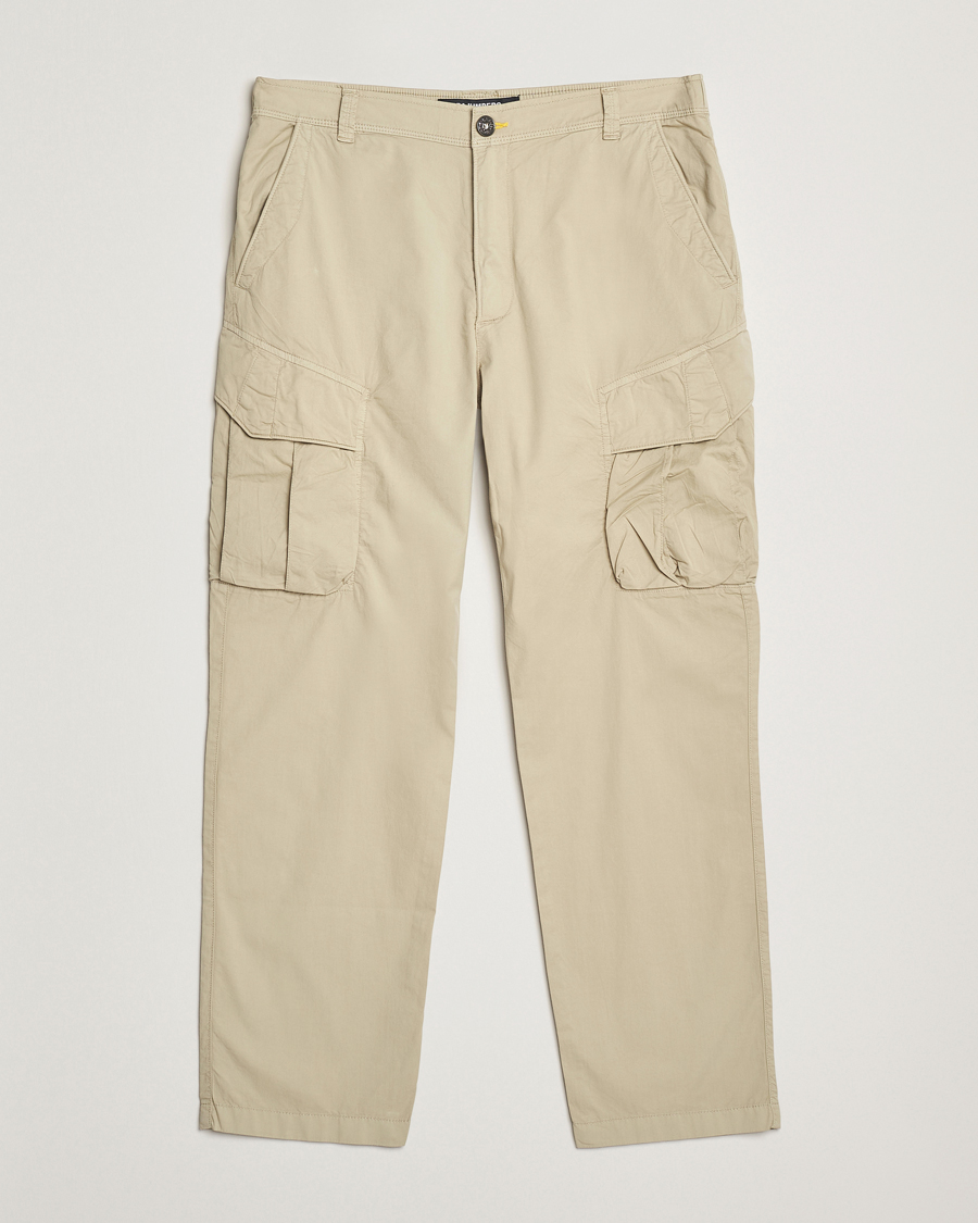 Men | Trousers | Parajumpers | Edmund Garment Dyed Twill Cargo Pants Asparagus