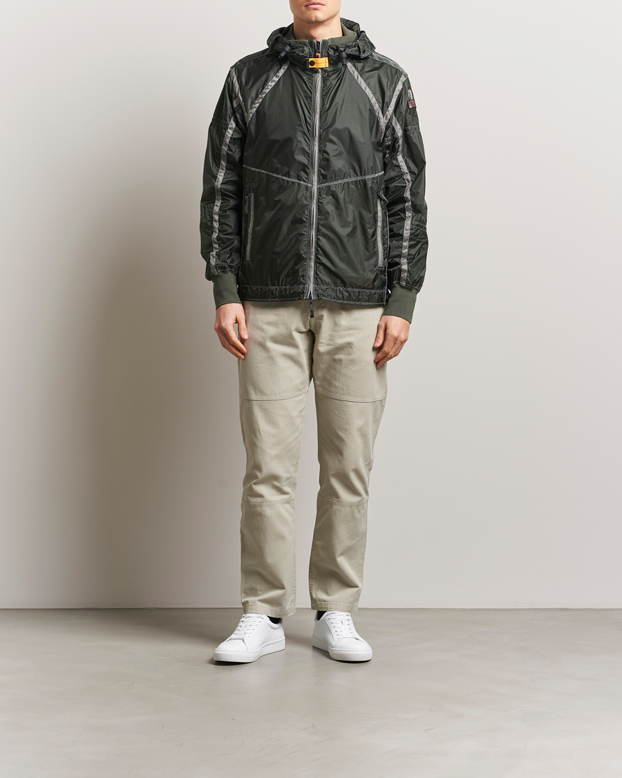 Men | Coats & Jackets | Parajumpers | Edge Nylon Double Ripstop Hooded Jacket Thyme Green
