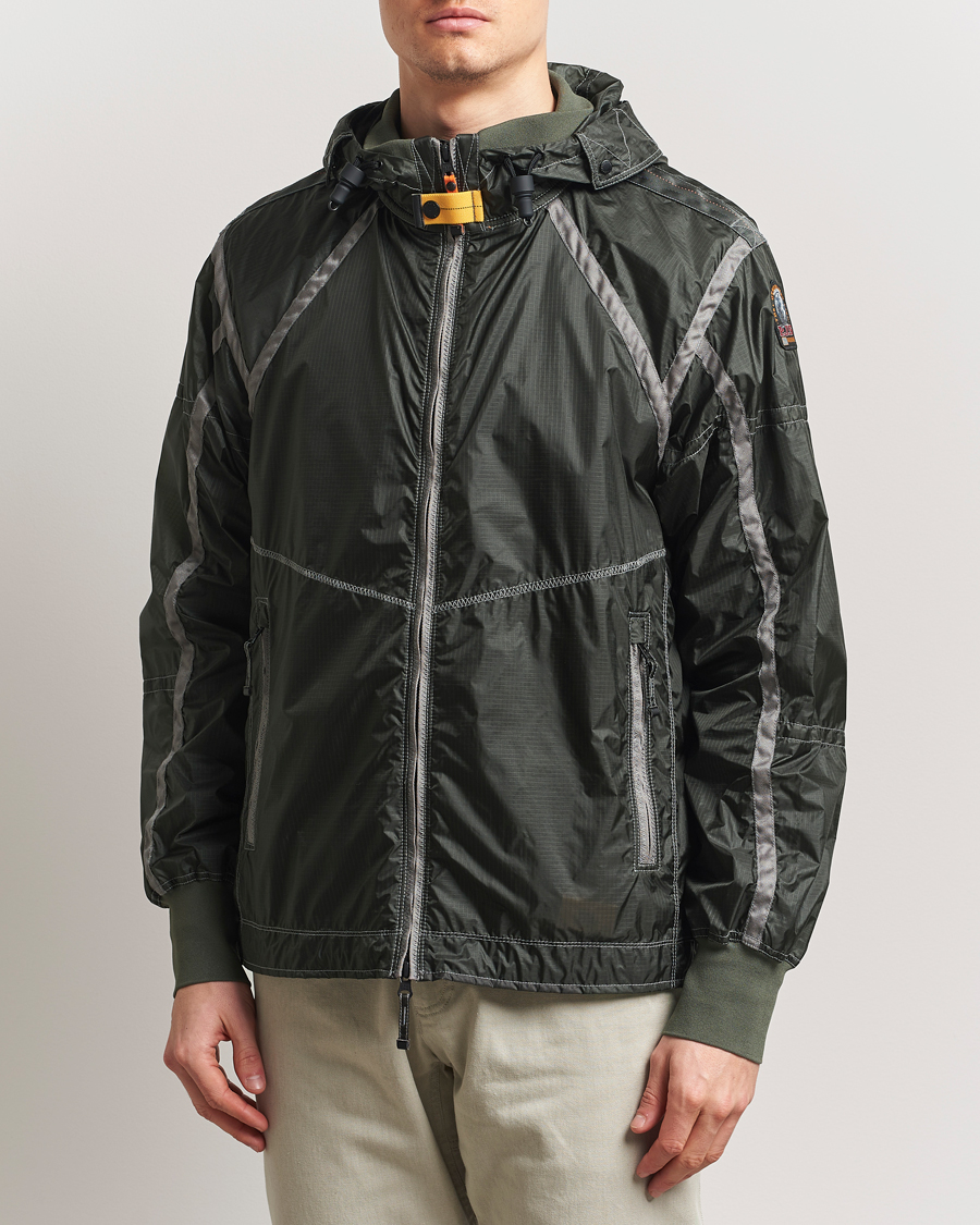 Men | Coats & Jackets | Parajumpers | Edge Nylon Double Ripstop Hooded Jacket Thyme Green