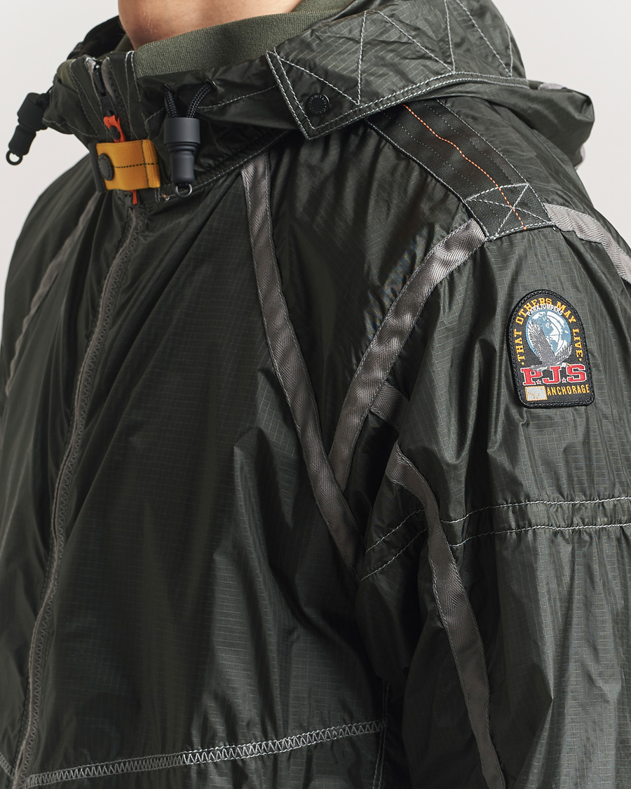 Men | Coats & Jackets | Parajumpers | Edge Nylon Double Ripstop Hooded Jacket Thyme Green