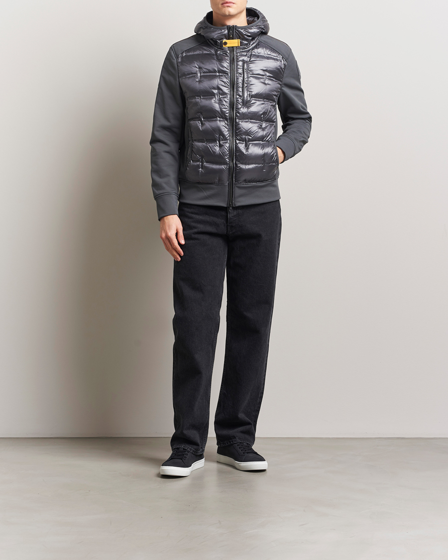Men | Coats & Jackets | Parajumpers | Faron Techno Hybrid Hooded Jacket Gargoyle