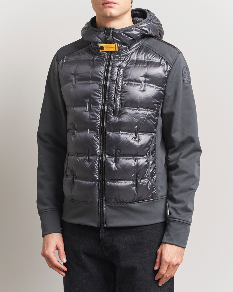 Men | Coats & Jackets | Parajumpers | Faron Techno Hybrid Hooded Jacket Gargoyle