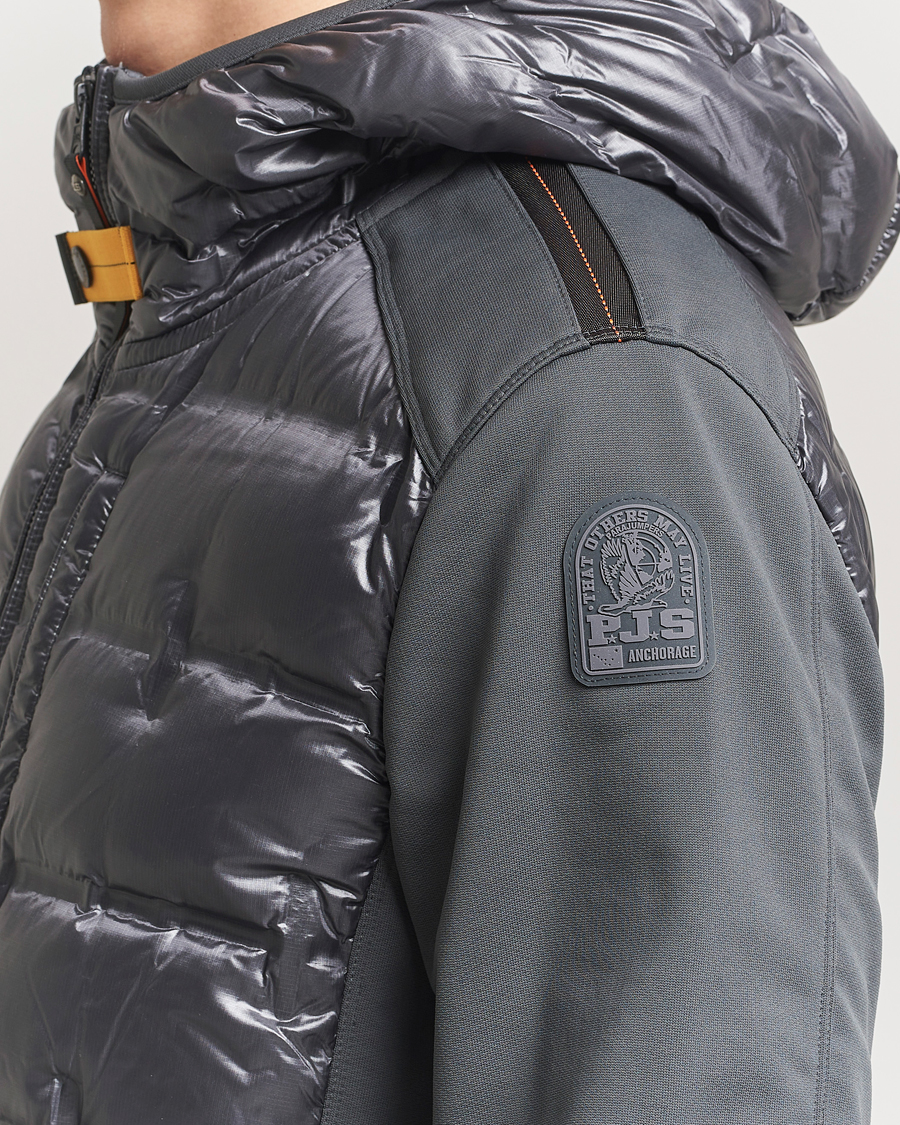 Men | Coats & Jackets | Parajumpers | Faron Techno Hybrid Hooded Jacket Gargoyle
