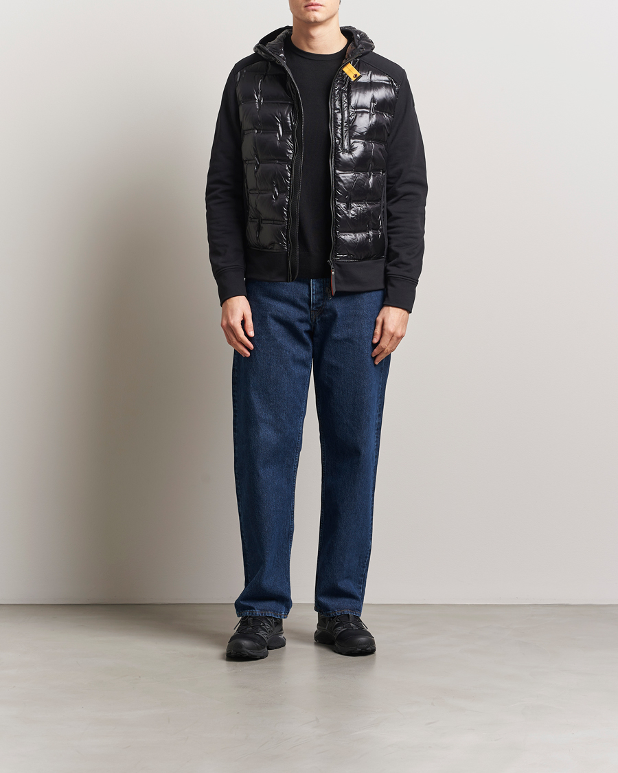 Men | Coats & Jackets | Parajumpers | Faron Techno Hybrid Hooded Jacket Black