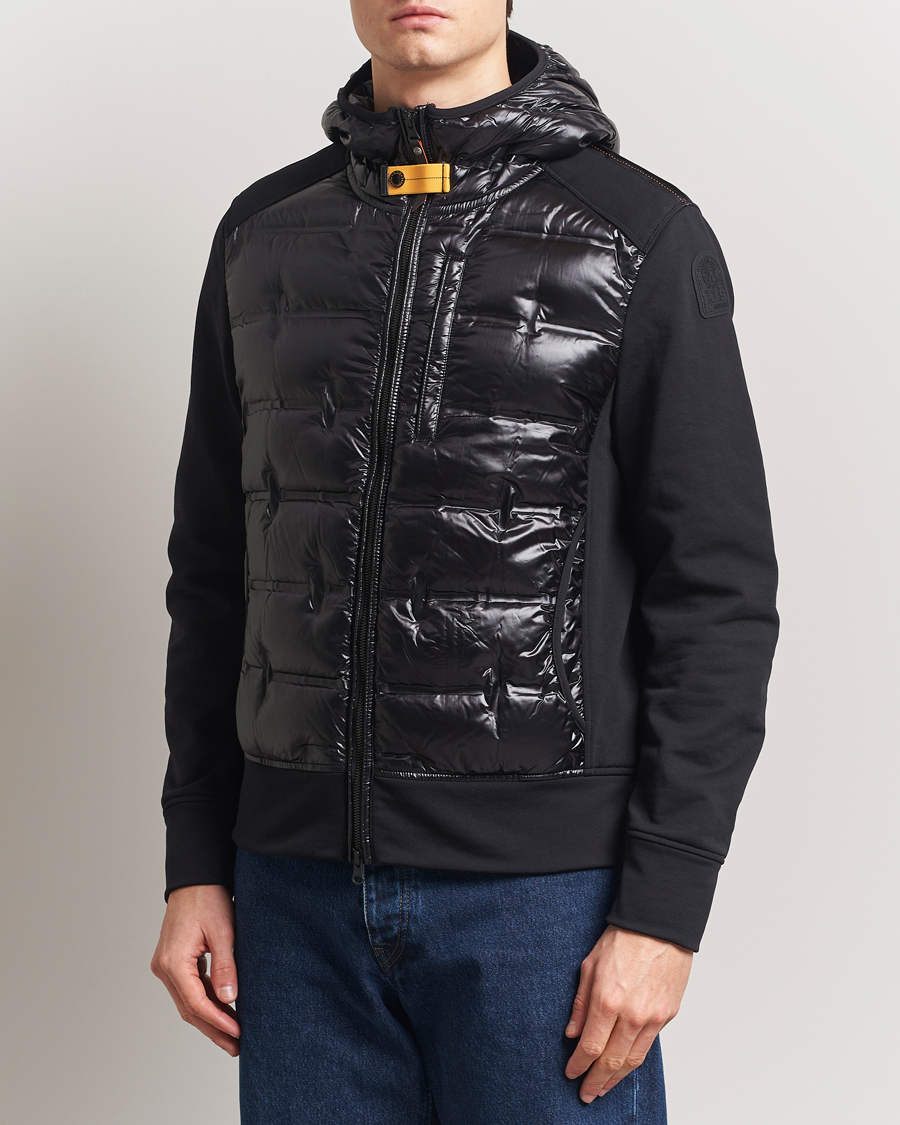 Men | Coats & Jackets | Parajumpers | Faron Techno Hybrid Hooded Jacket Black