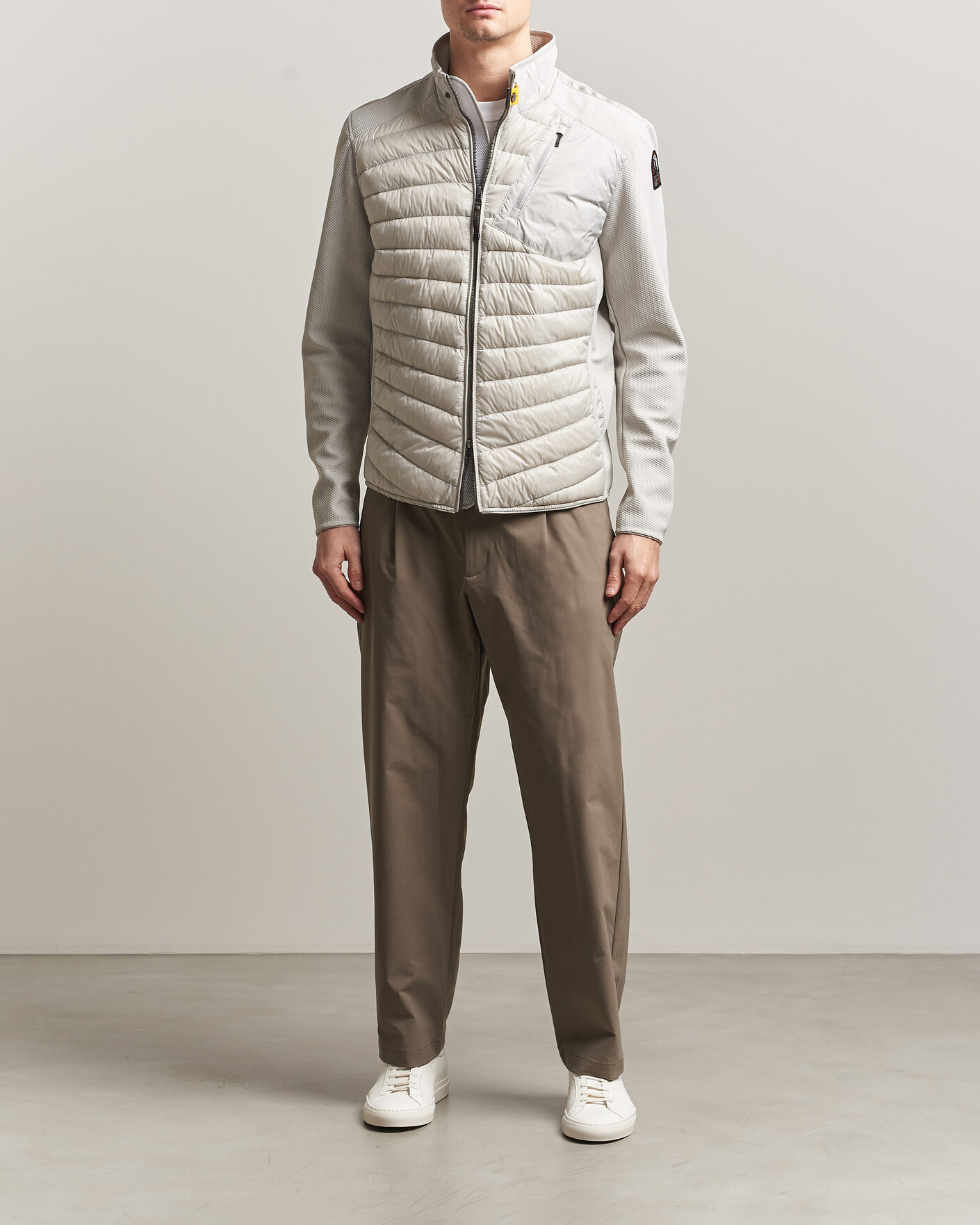 Men | Coats & Jackets | Parajumpers | Jayden Mesh Hybrid Jacket Ghiaccio