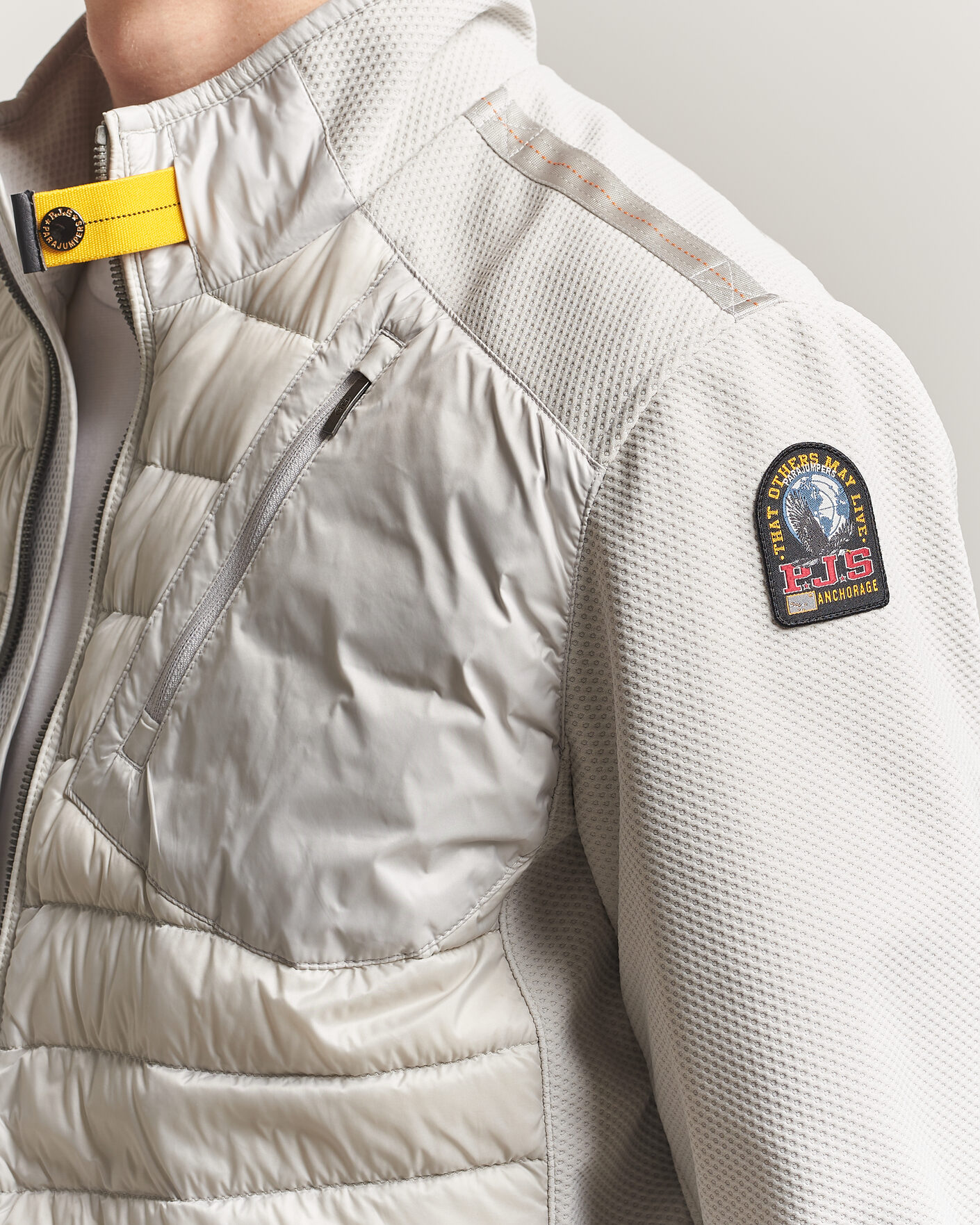 Men | Coats & Jackets | Parajumpers | Jayden Mesh Hybrid Jacket Ghiaccio