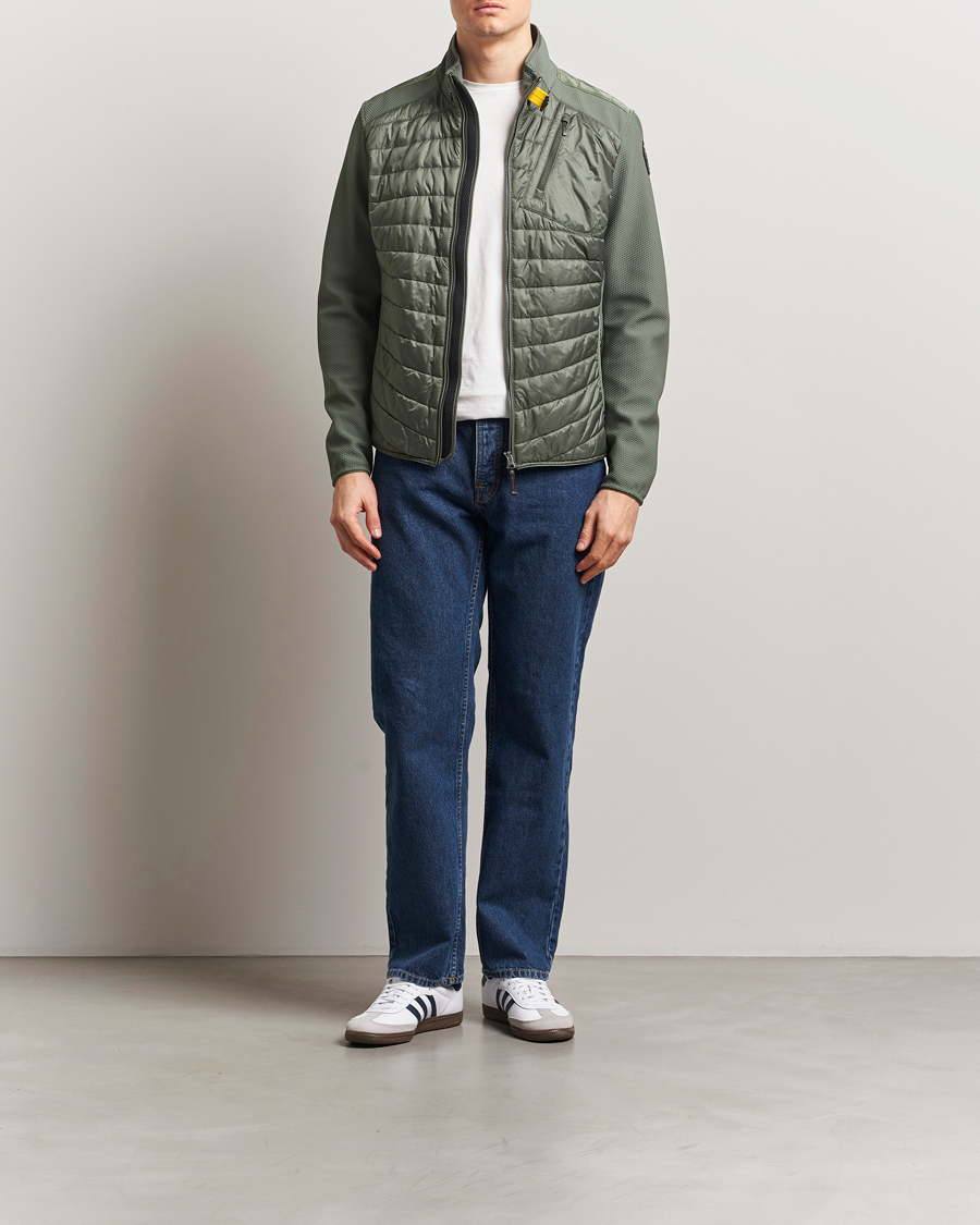 Men | Coats & Jackets | Parajumpers | Jayden Mesh Hybrid Jacket Thyme Green