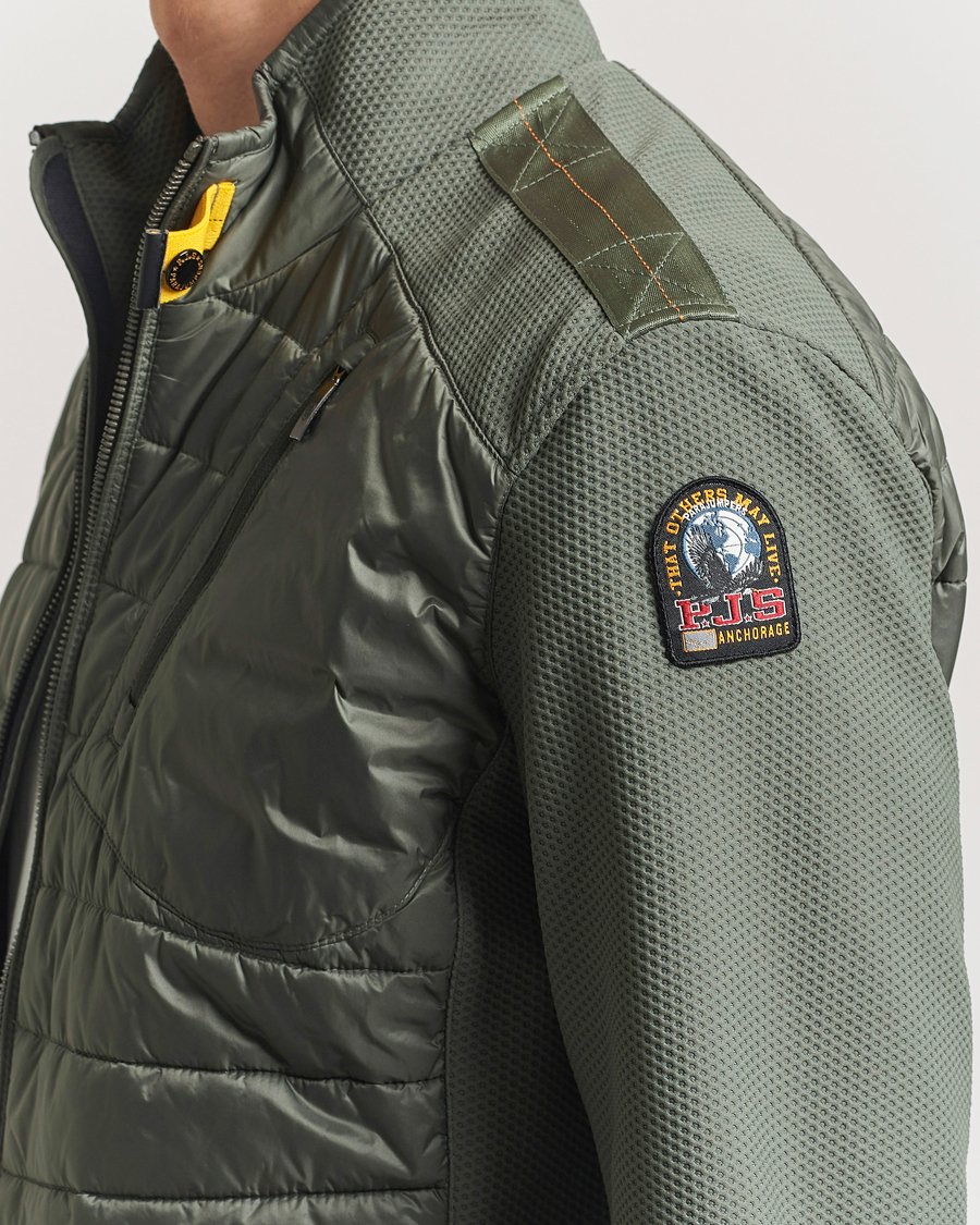 Men | Coats & Jackets | Parajumpers | Jayden Mesh Hybrid Jacket Thyme Green