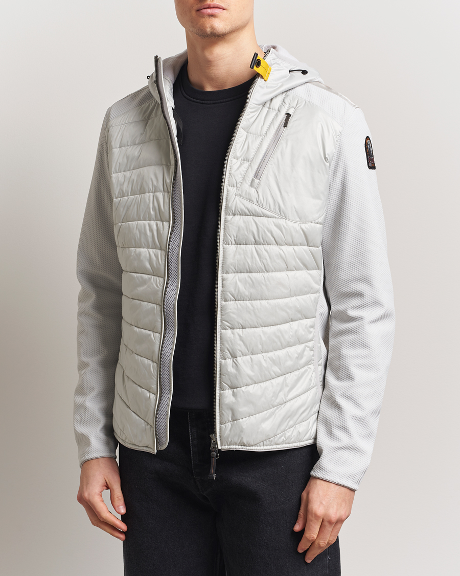 Men | Coats & Jackets | Parajumpers | Nolan Mesh Hooded Hybrid Ghiaccio