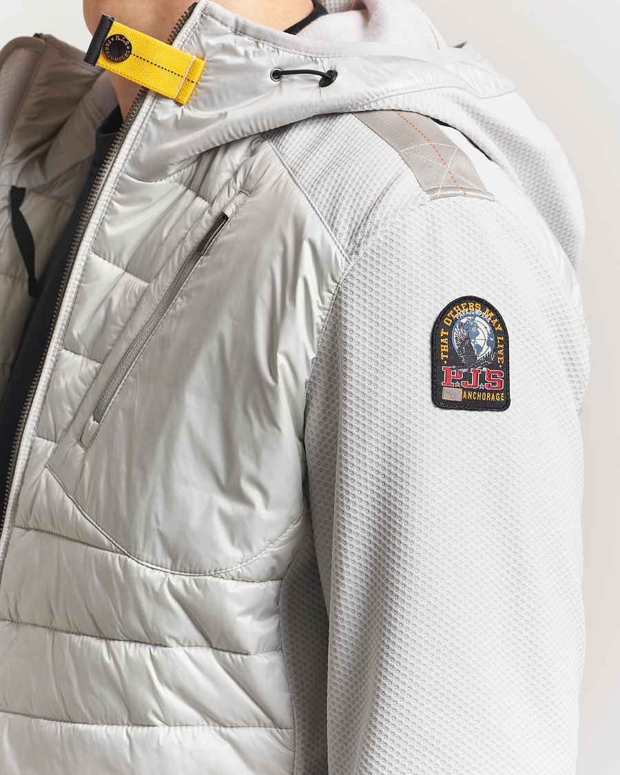 Men | Coats & Jackets | Parajumpers | Nolan Mesh Hooded Hybrid Ghiaccio