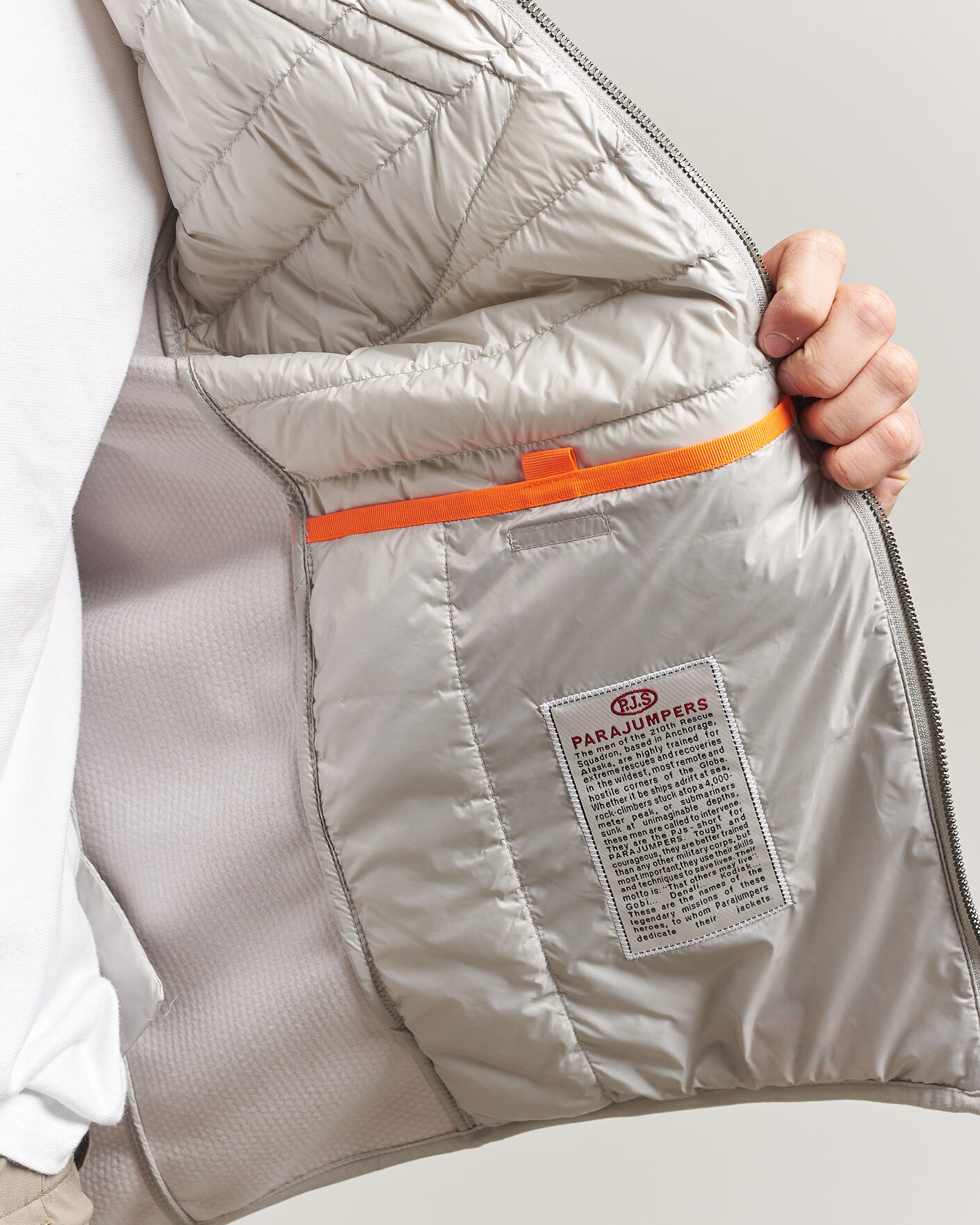 Men | Coats & Jackets | Parajumpers | Nolan Mesh Hooded Hybrid Ghiaccio