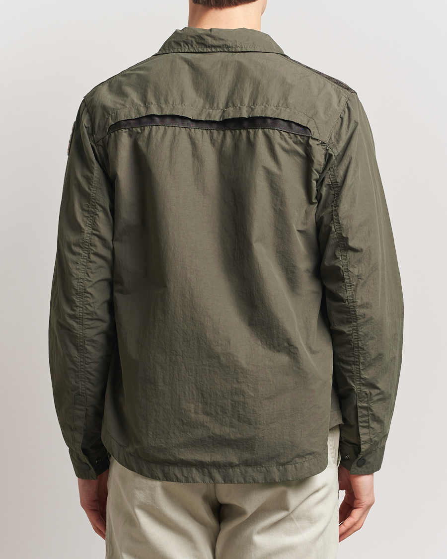 Men | Coats & Jackets | Parajumpers | Rayner Peached Poplin Shirt Jacket Kombu Green