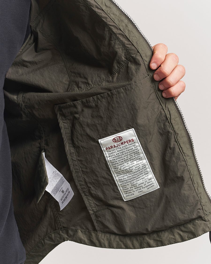 Men | Coats & Jackets | Parajumpers | Rayner Peached Poplin Shirt Jacket Kombu Green