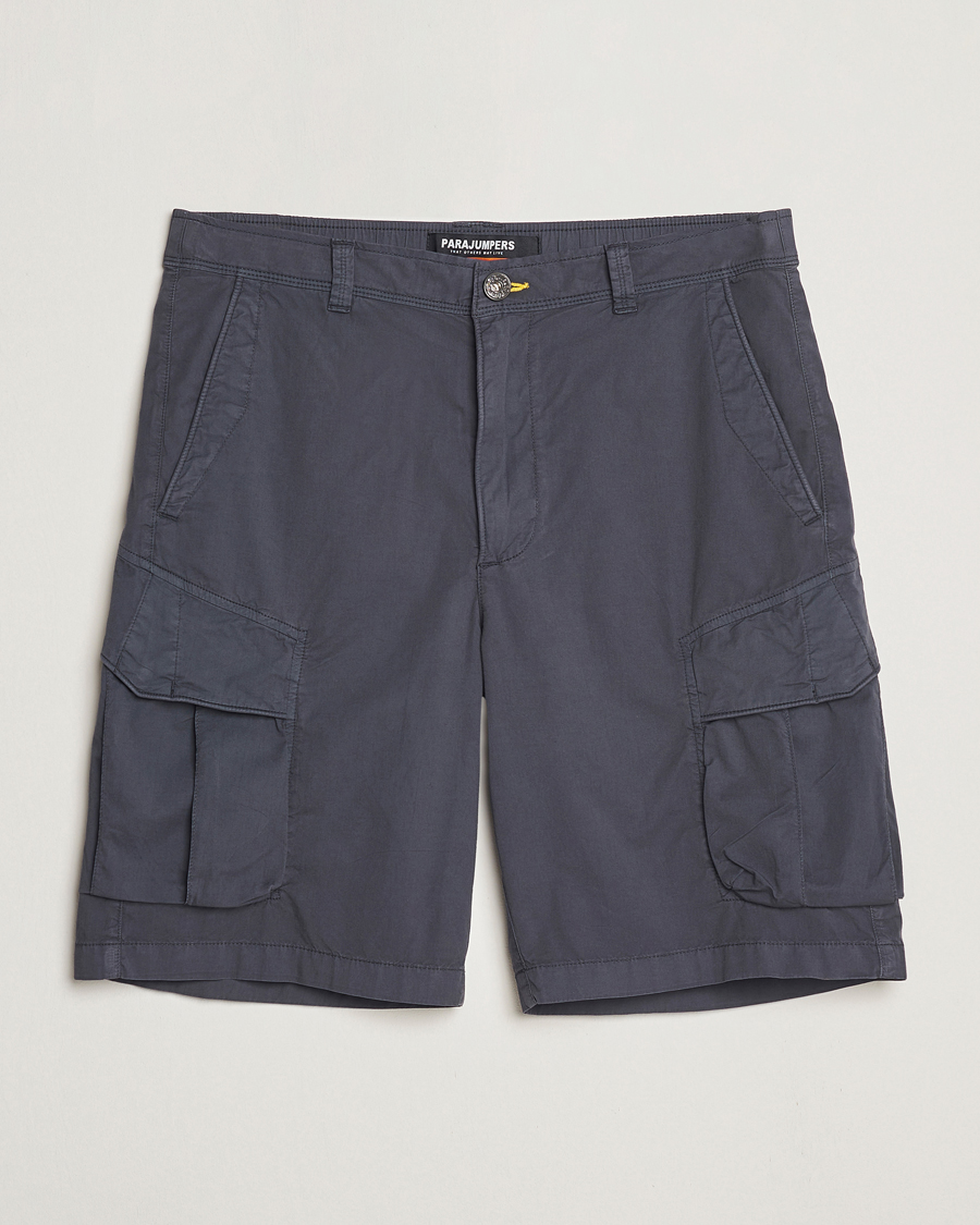 Men | Shorts | Parajumpers | Edmund Garment Dyed Twill Cargo Shorts Gargoyle