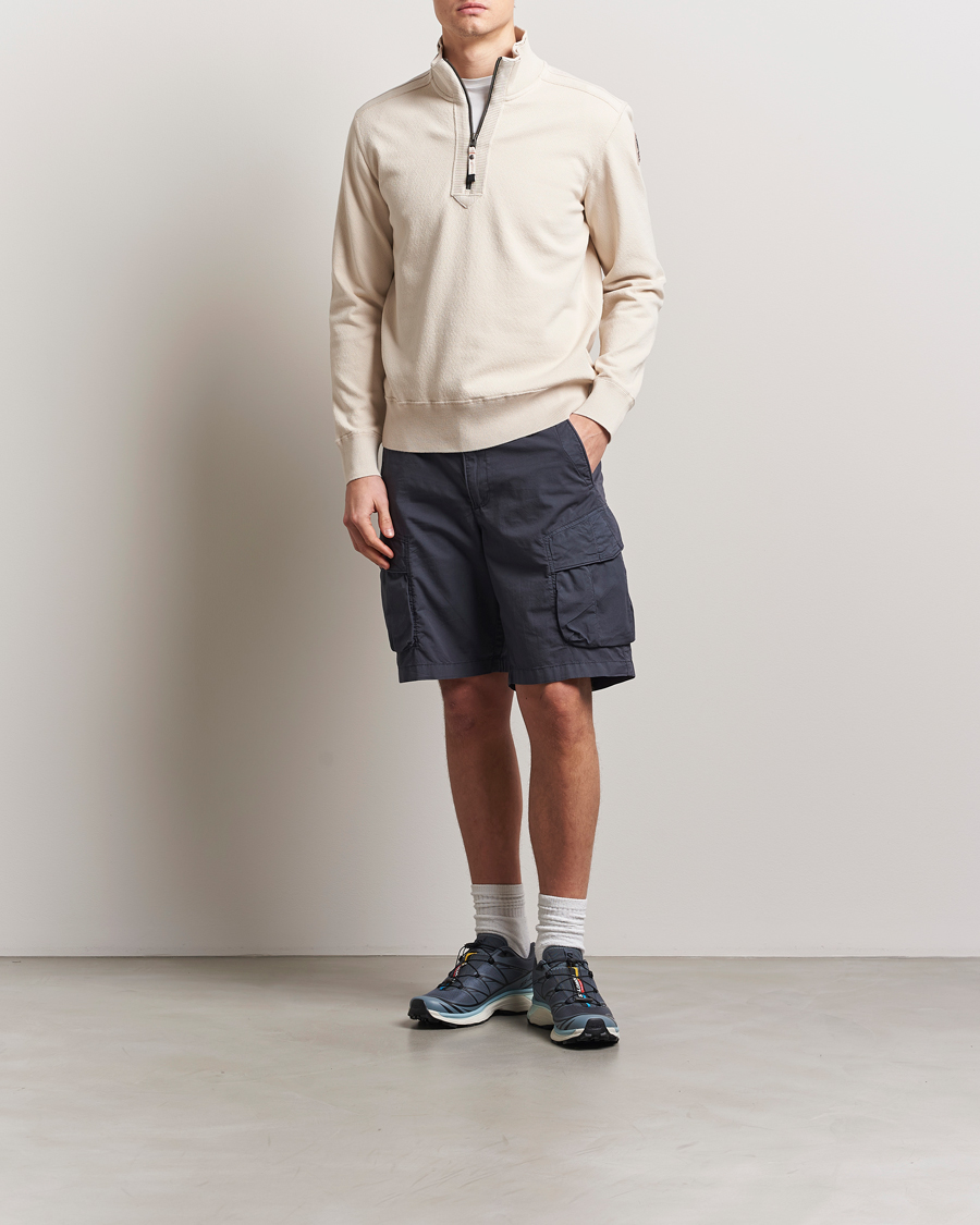 Men | Shorts | Parajumpers | Edmund Garment Dyed Twill Cargo Shorts Gargoyle
