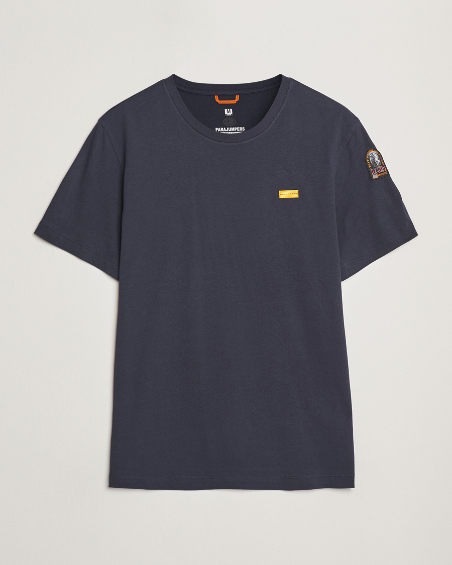 Men | T-Shirts | Parajumpers | Iconic Crew Neck T-Shirt Blue Navy