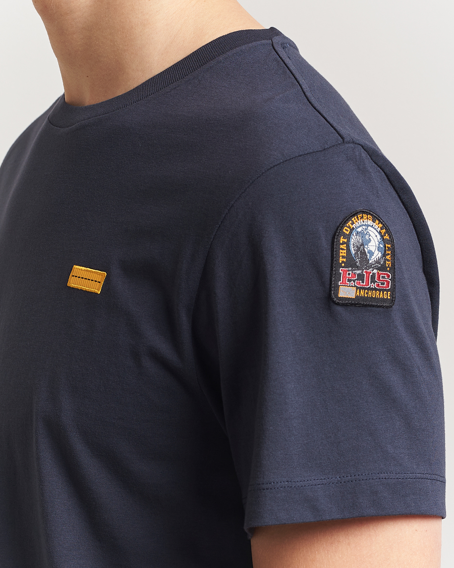 Men | T-Shirts | Parajumpers | Iconic Crew Neck T-Shirt Blue Navy
