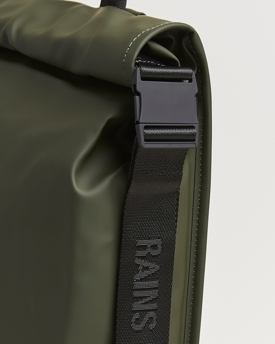 Men | Bags | RAINS | Trail Rolltop Backpack Green