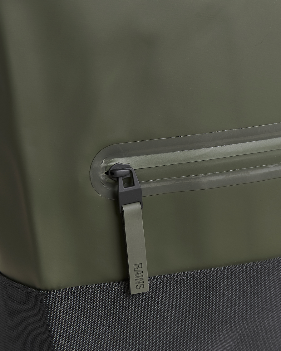 Men | Bags | RAINS | Trail Rolltop Backpack Green
