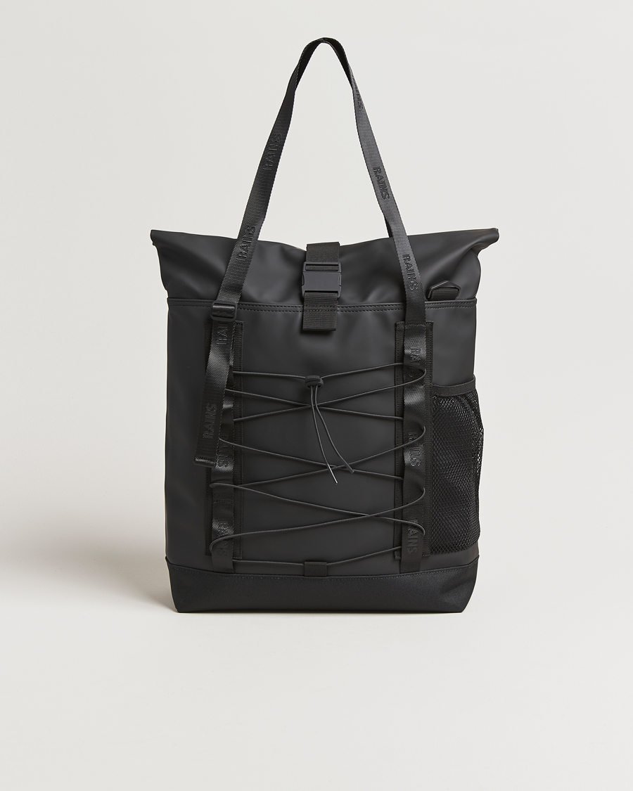 Men | Bags | RAINS | Trail Rolltop Tote Bag Black