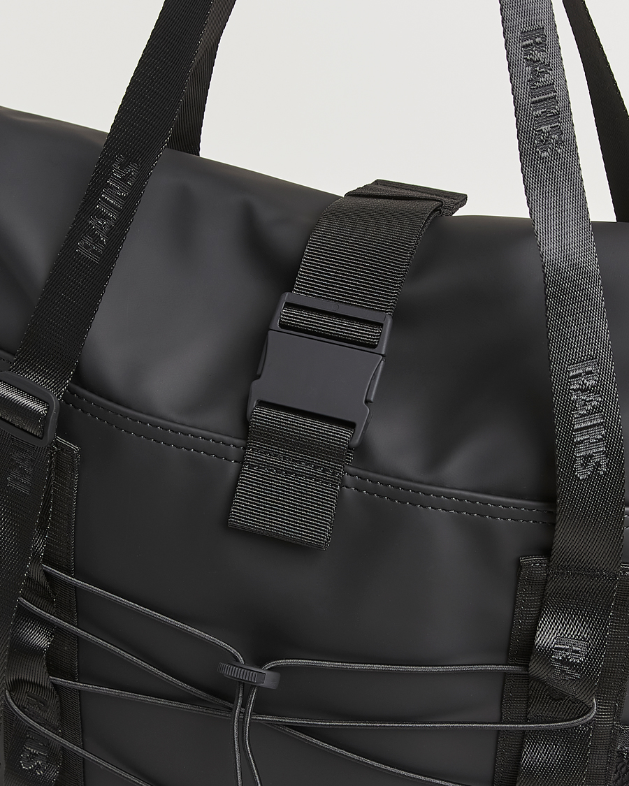 Men | Bags | RAINS | Trail Rolltop Tote Bag Black