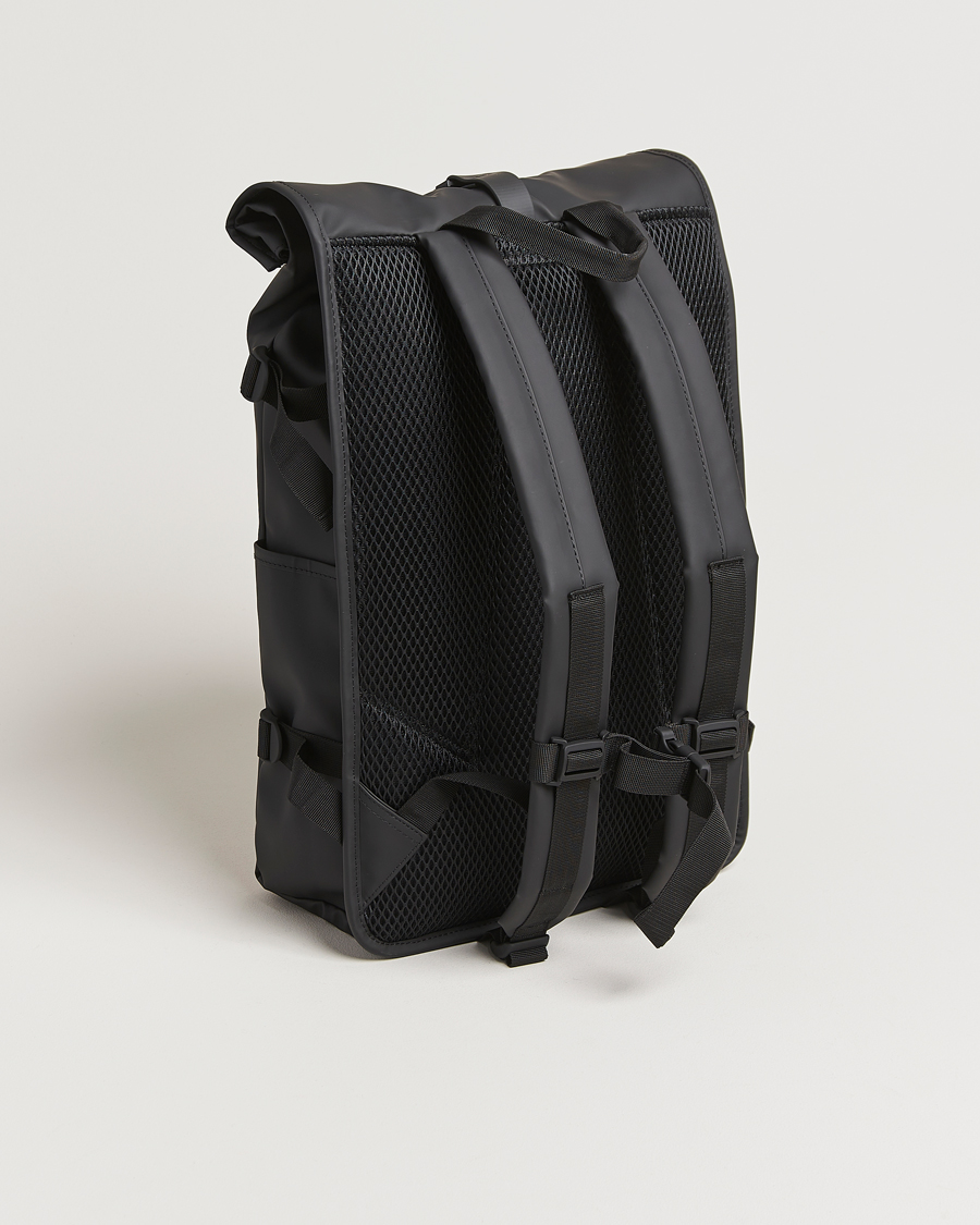 Men | Bags | RAINS | Rolltop Large Rucksack Black