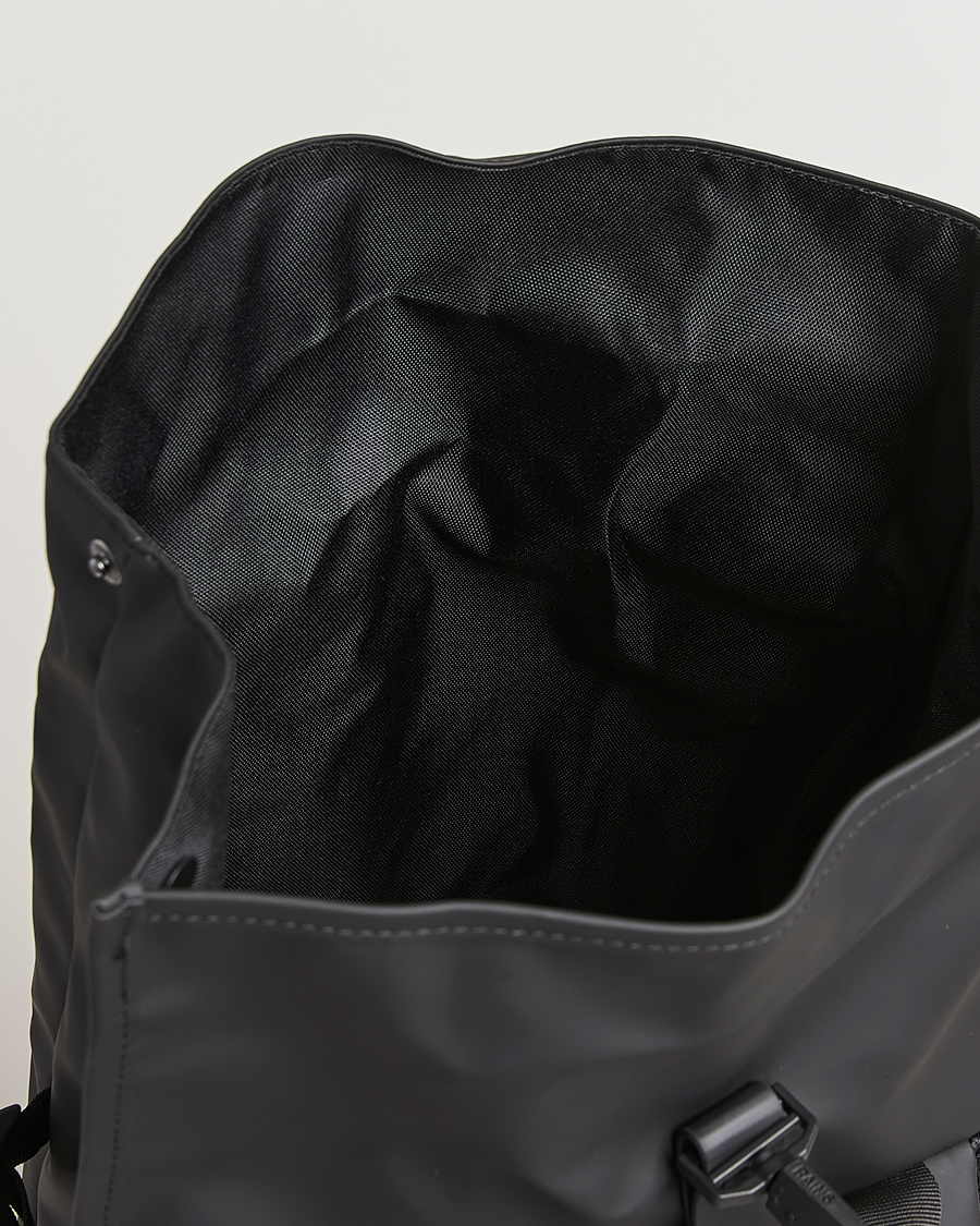 Men | Bags | RAINS | Rolltop Large Rucksack Black