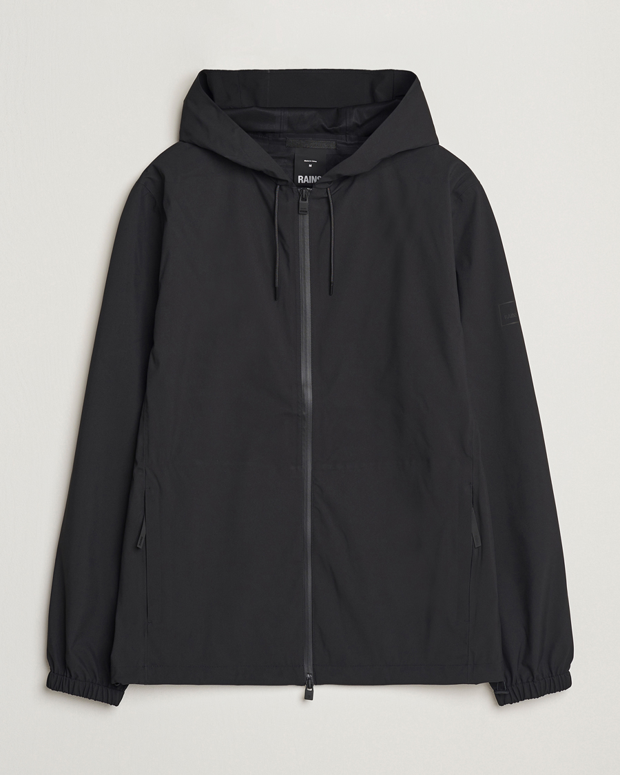 Men | Coats & Jackets | RAINS | Suva Hooded Waterproof Jacket Black