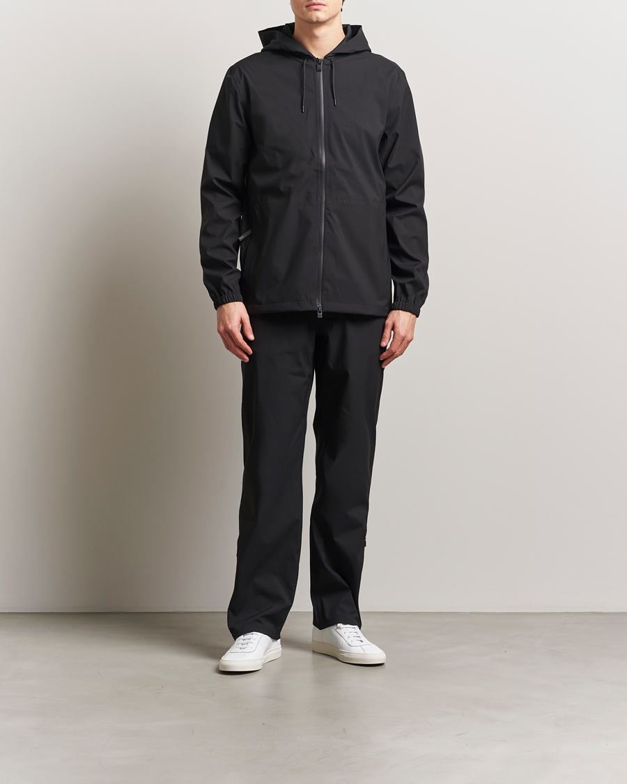 Men | Coats & Jackets | RAINS | Suva Hooded Waterproof Jacket Black