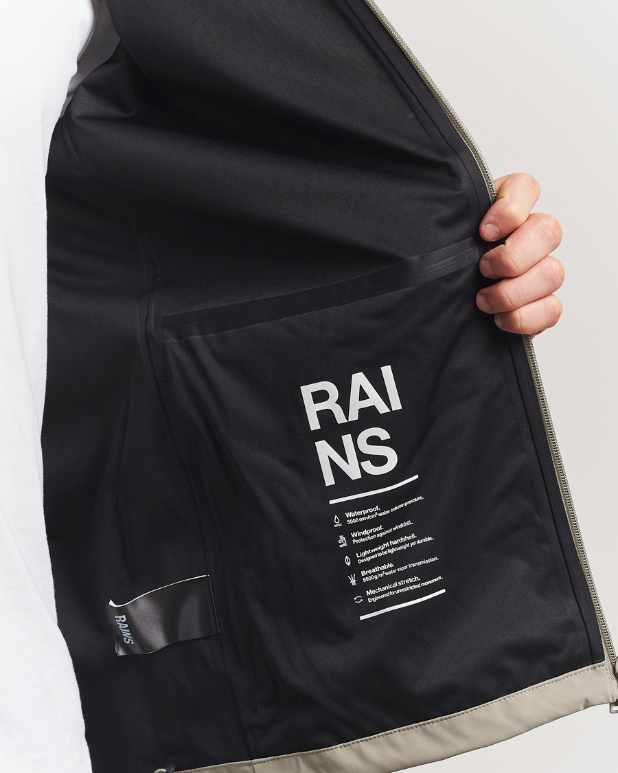 Men | Coats & Jackets | RAINS | Suva Hooded Waterproof Jacket Drift