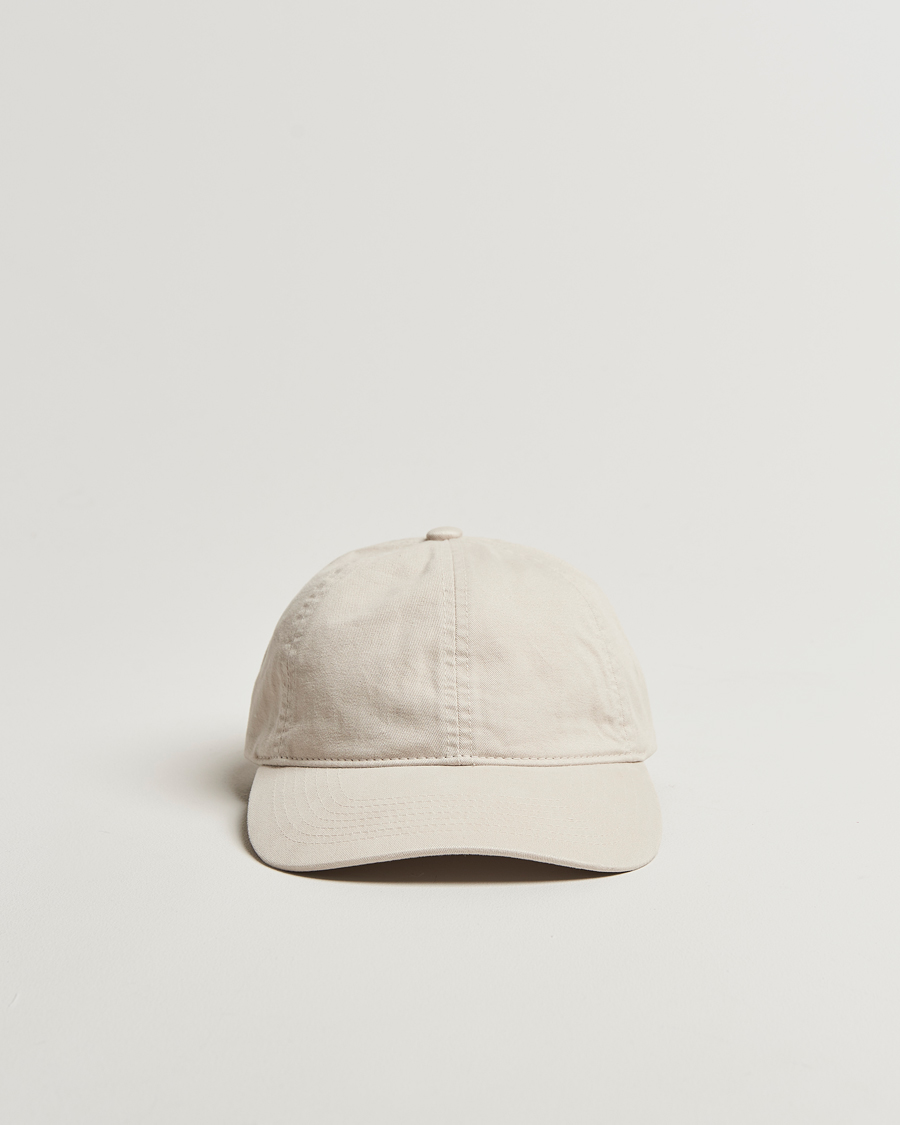 Men | Hats & Caps | Varsity Headwear | Washed Cotton Baseball Cap Light Beige