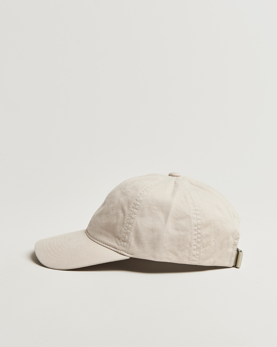 Men | Hats & Caps | Varsity Headwear | Washed Cotton Baseball Cap Light Beige