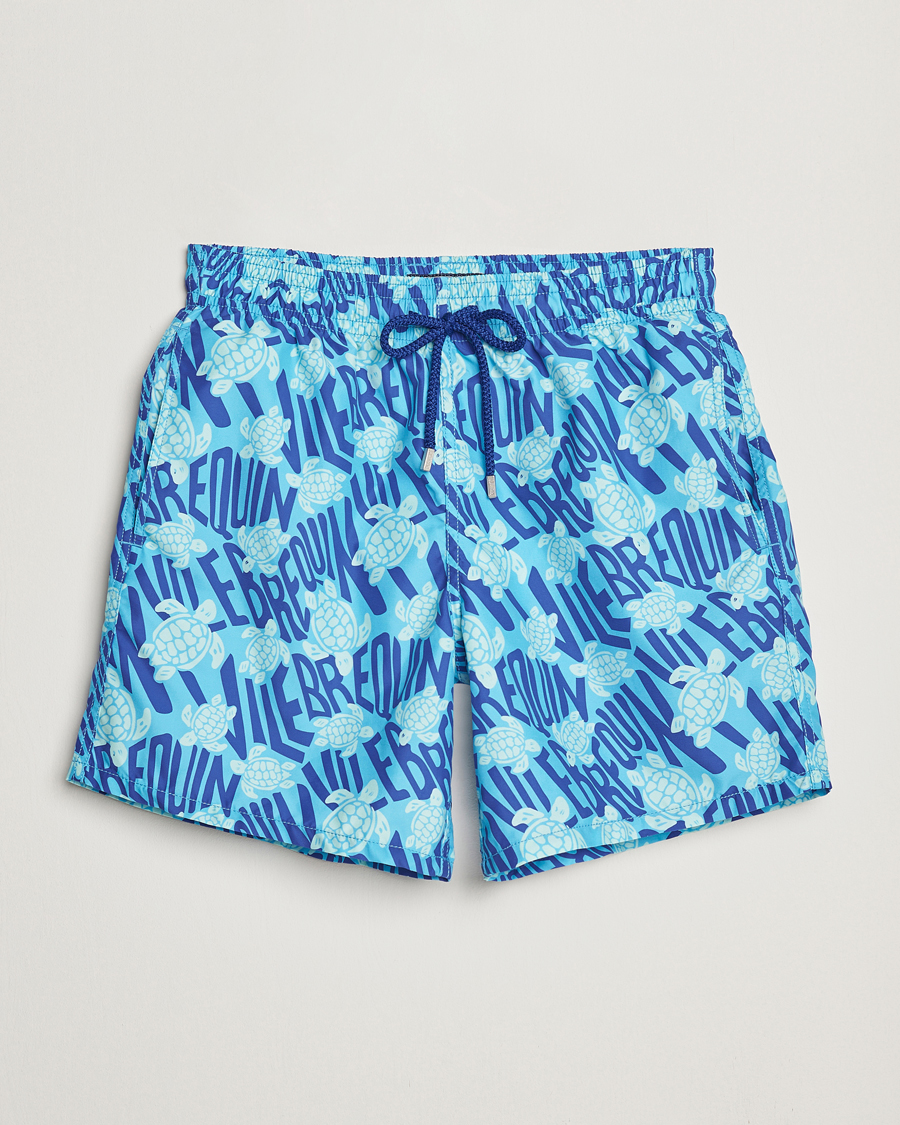 Men | Swimwear | Vilebrequin | Moorea Swimshorts Topaze Bleue
